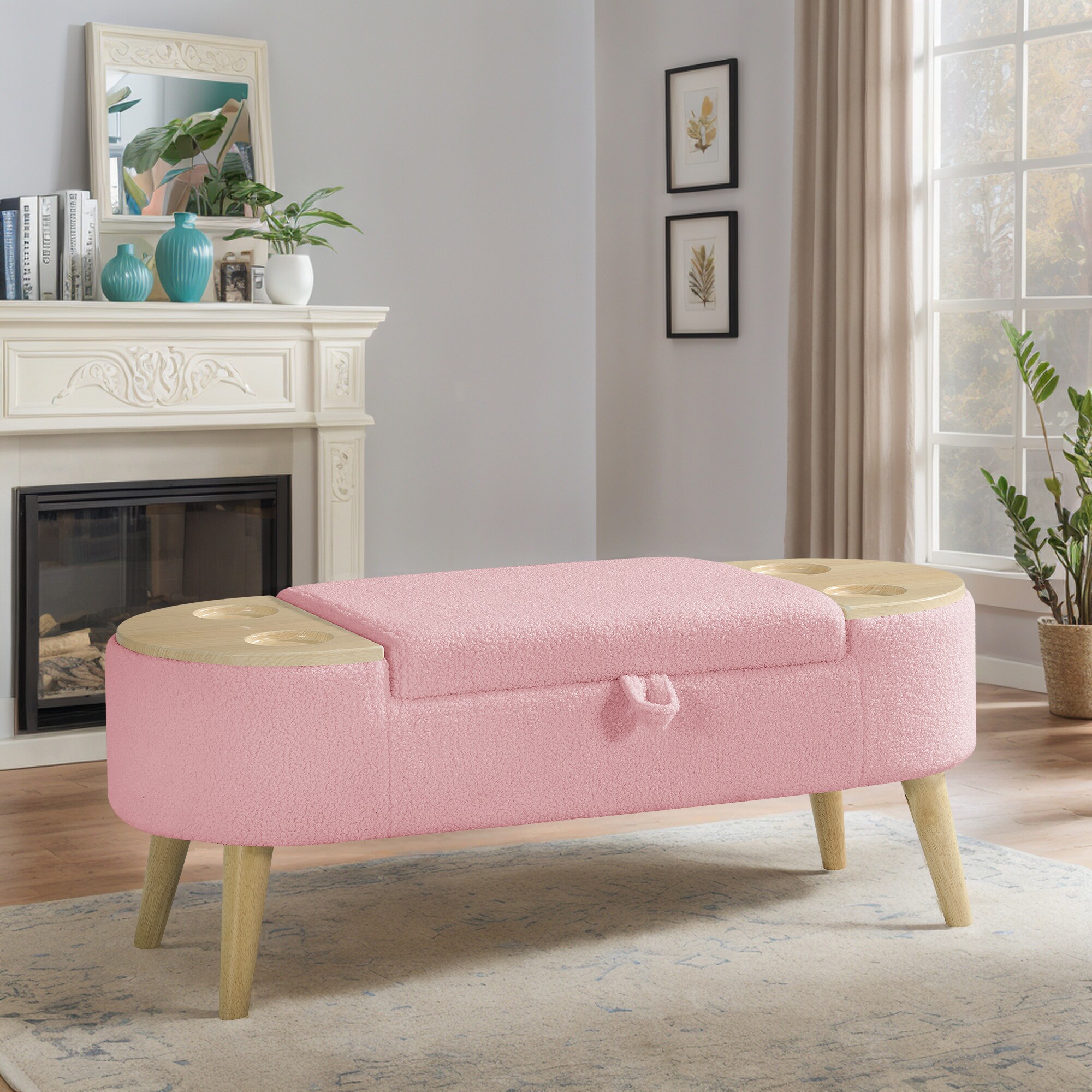 Hrinhom HC-W4105-PINK bench - View #3