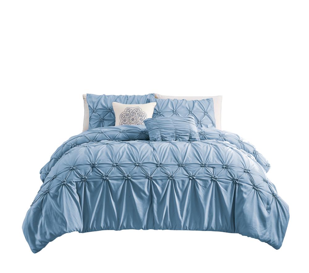 Louis Vuitton Smokey Blue Monogram Comforter Bedding Set - REVER LAVIE