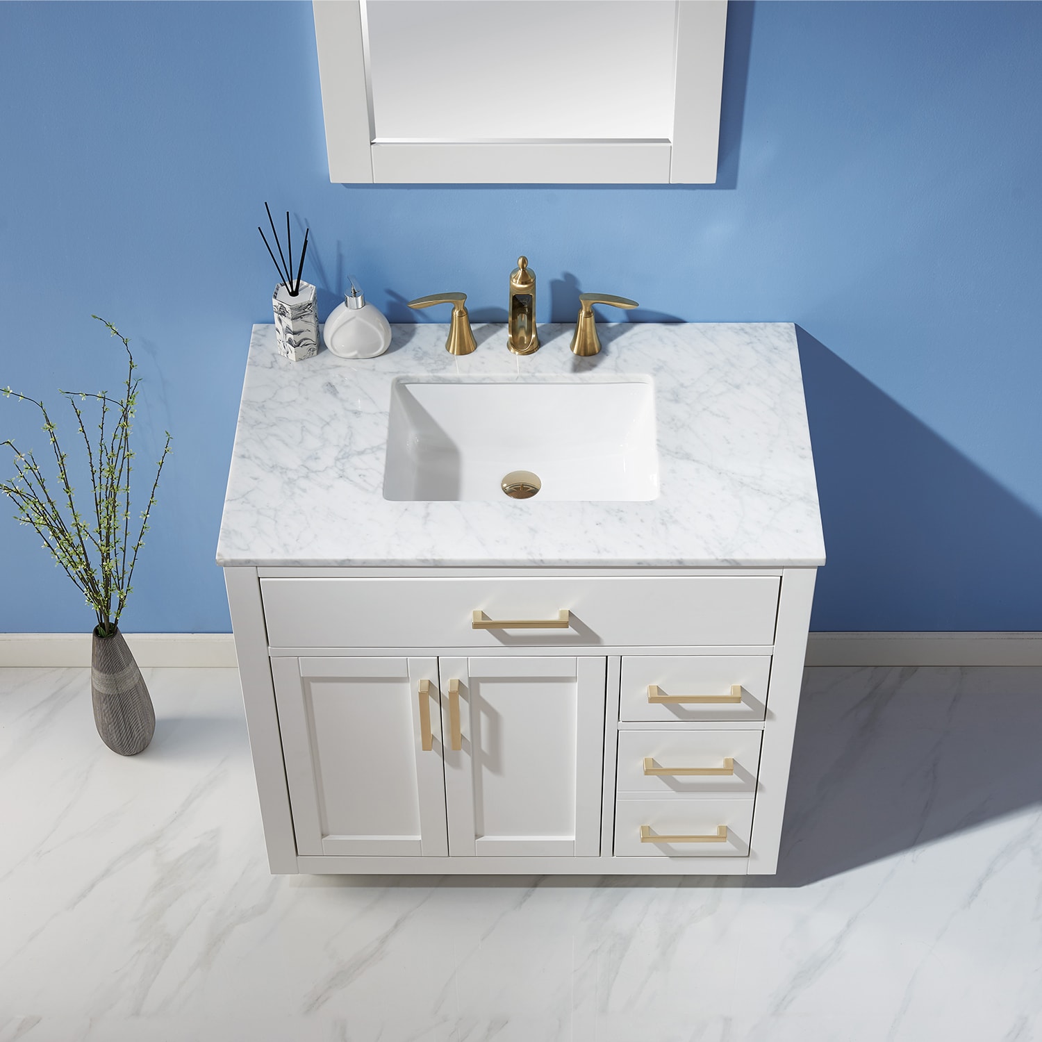 Altair 531036-WH-CA Bath-Vanity-Combo - View #2