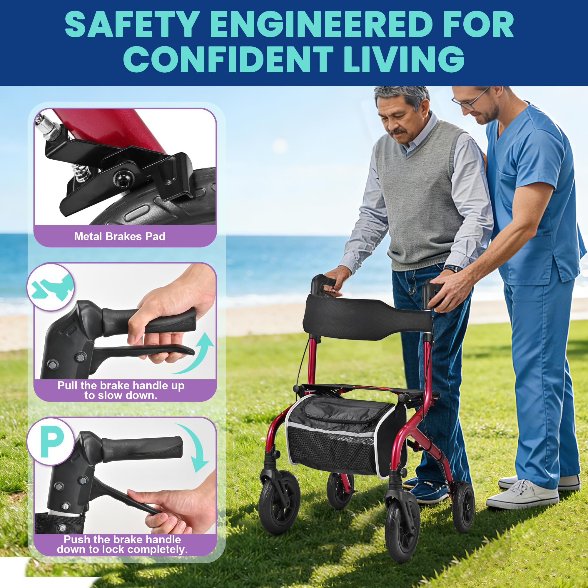 Etokfoks LETS3RUGY Walkers-Wheelchairs-Rollators - View #3