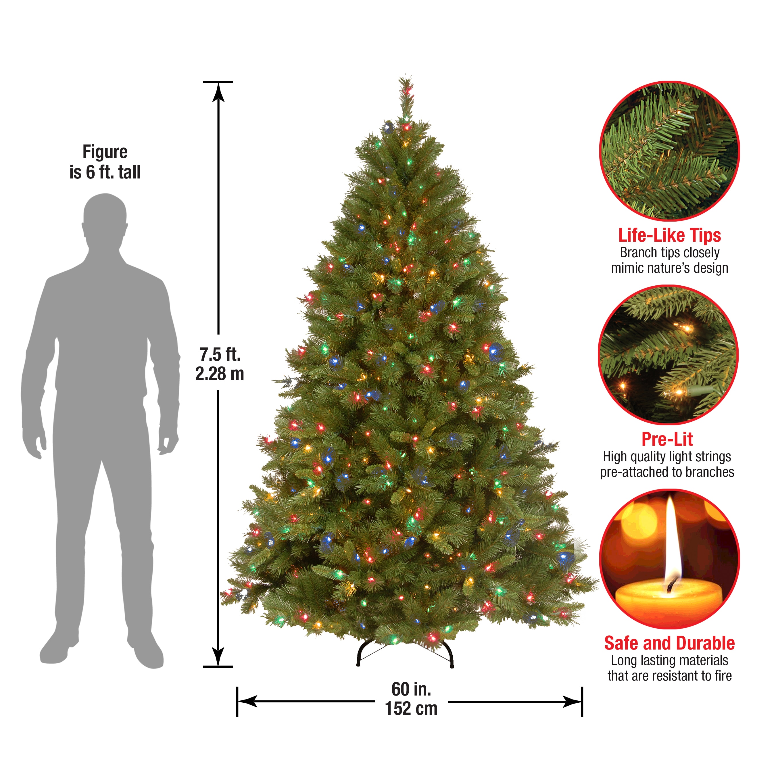 National Tree Company WCH7-301-75 Artificial-Christmas-Trees - View #6