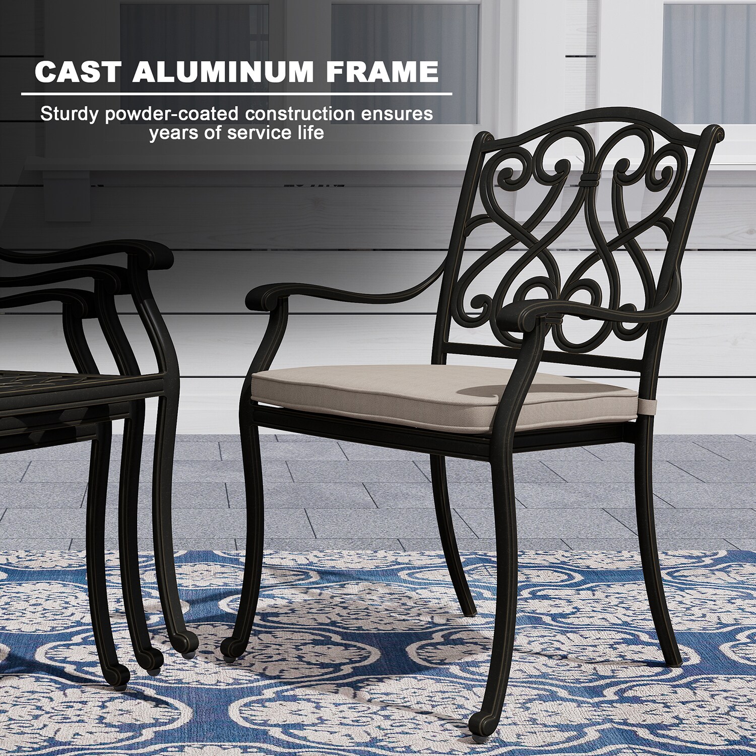 Mondawe MO-LDS80DZY-BE Patio-Dining-Sets - View #8