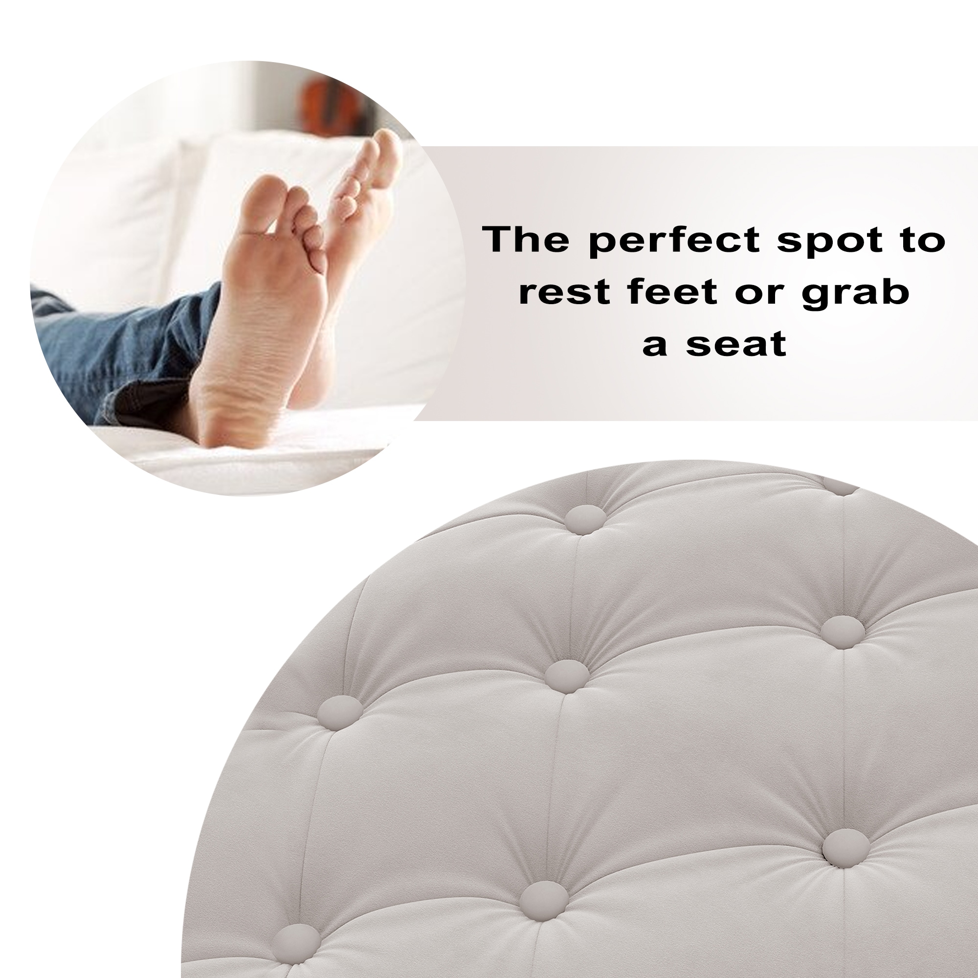 CASAINC MIYA BLUSH Indoor-Ottomans - View #6