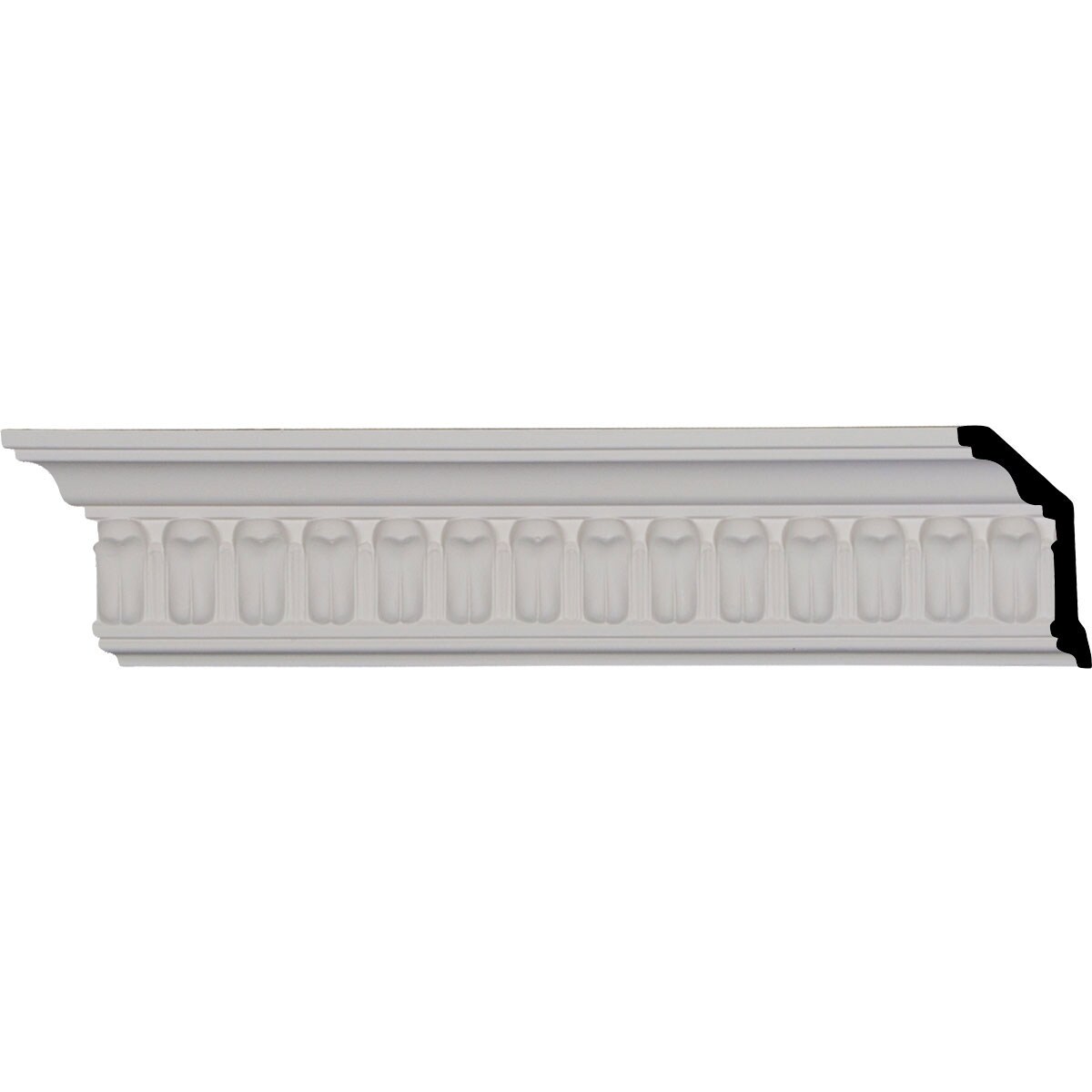 Ekena Millwork MLD03X01X03CF-CASE-2 Chaffin 3-5/8-in x 7-ft 10-1/2-in Primed Urethane MLD03X01X03CF-CASE-2 Crown Moulding 2 -Pack