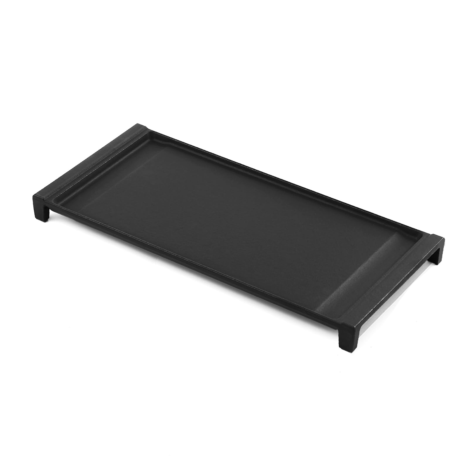 Aoibox - Cast Iron Replacement Griddle Plate 19 5 x 9 x 1 5 in Matte Enamel Center Griddle for G...