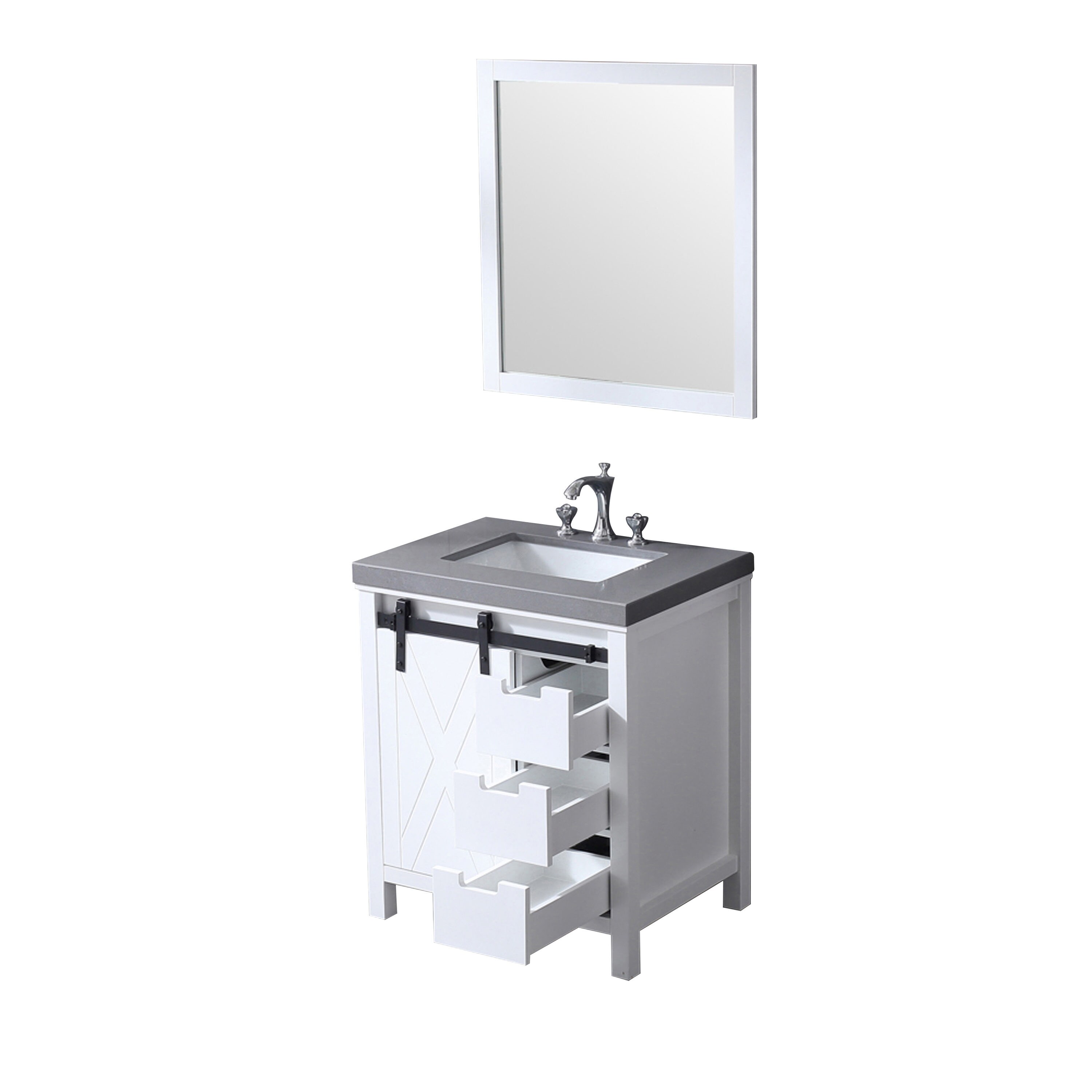 Lexora LM342230SAASM28F Bath-Vanity-Combo - View #11