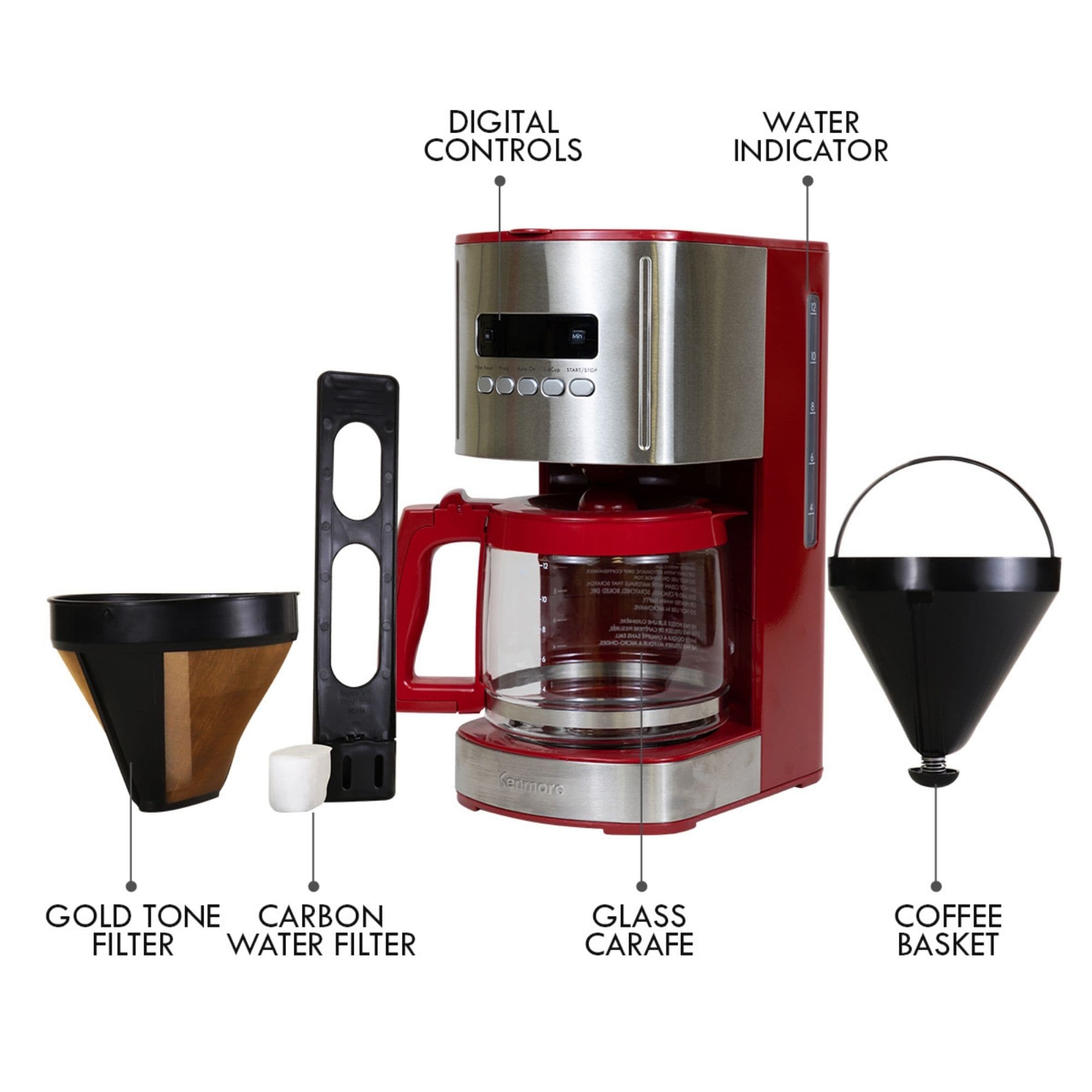 Kalorik 10-Cup Retro Coffee Maker 