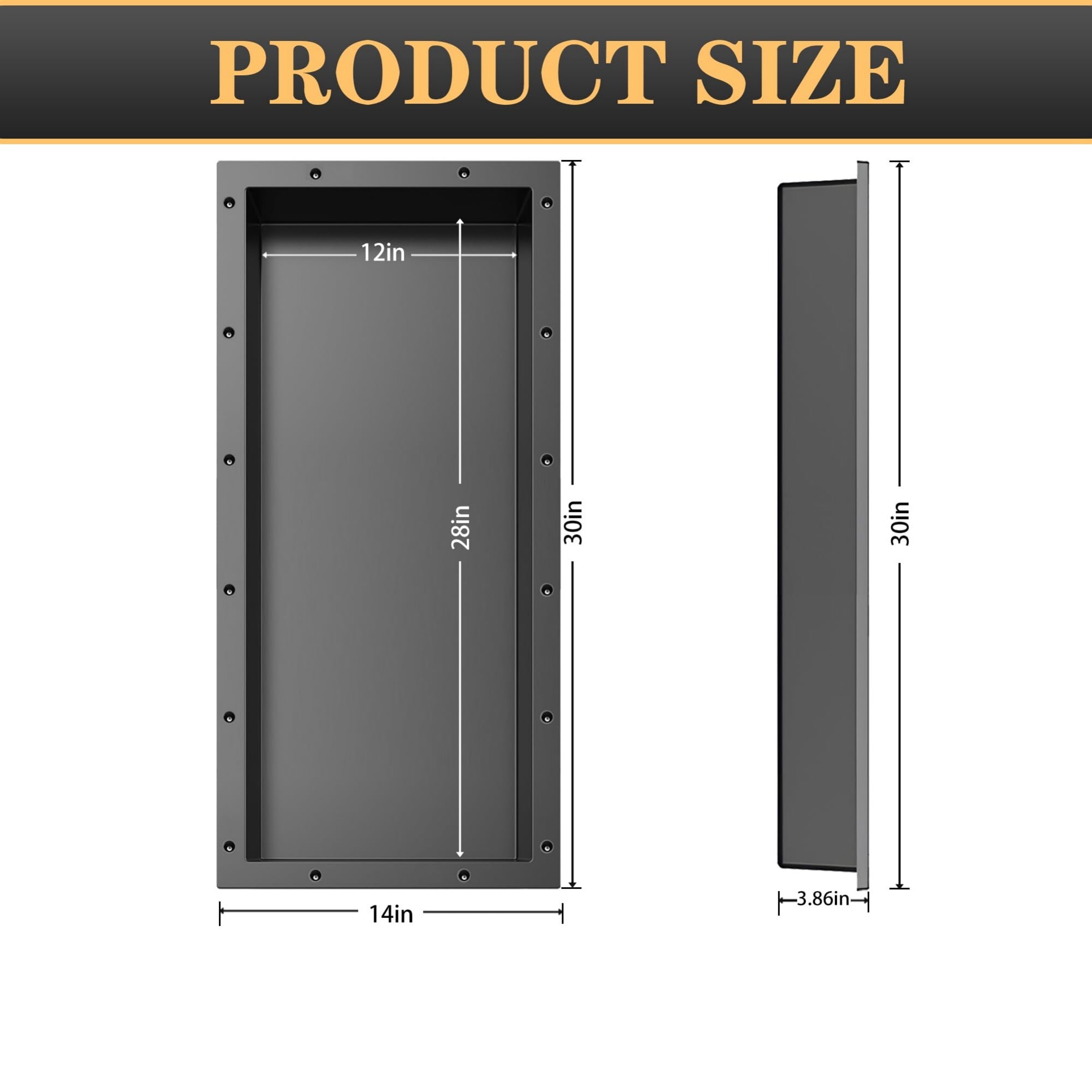 Wudkey L4-YE2I0H Shower-Wall-Surrounds - View #2