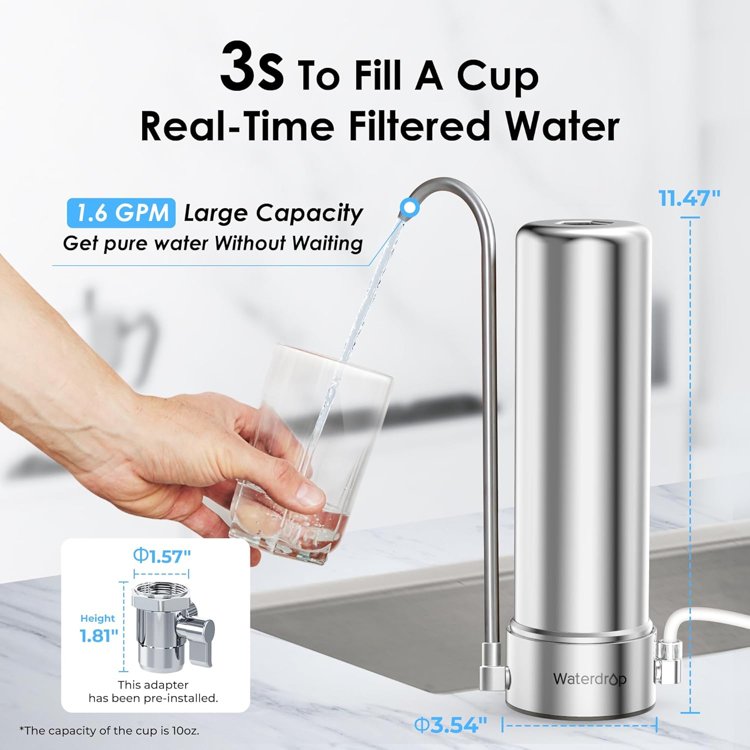 Waterdrop B-WD-CTF-01 Faucet-Mount-Filters - View #7