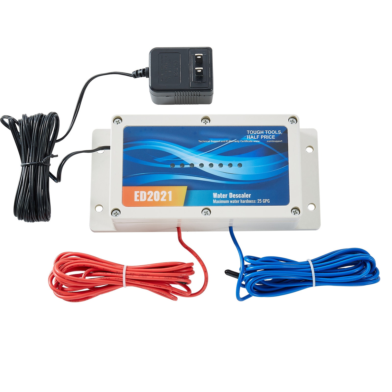 VEVOR SCDJSWYRSQ1I06350V1 Electronic Water Descaler System Whole House Salt Free Descaler Hard Water Conditioner to Reduces Scale Build-Up for All Kinds of Plumbing Pipes Durable for Over 6 Years