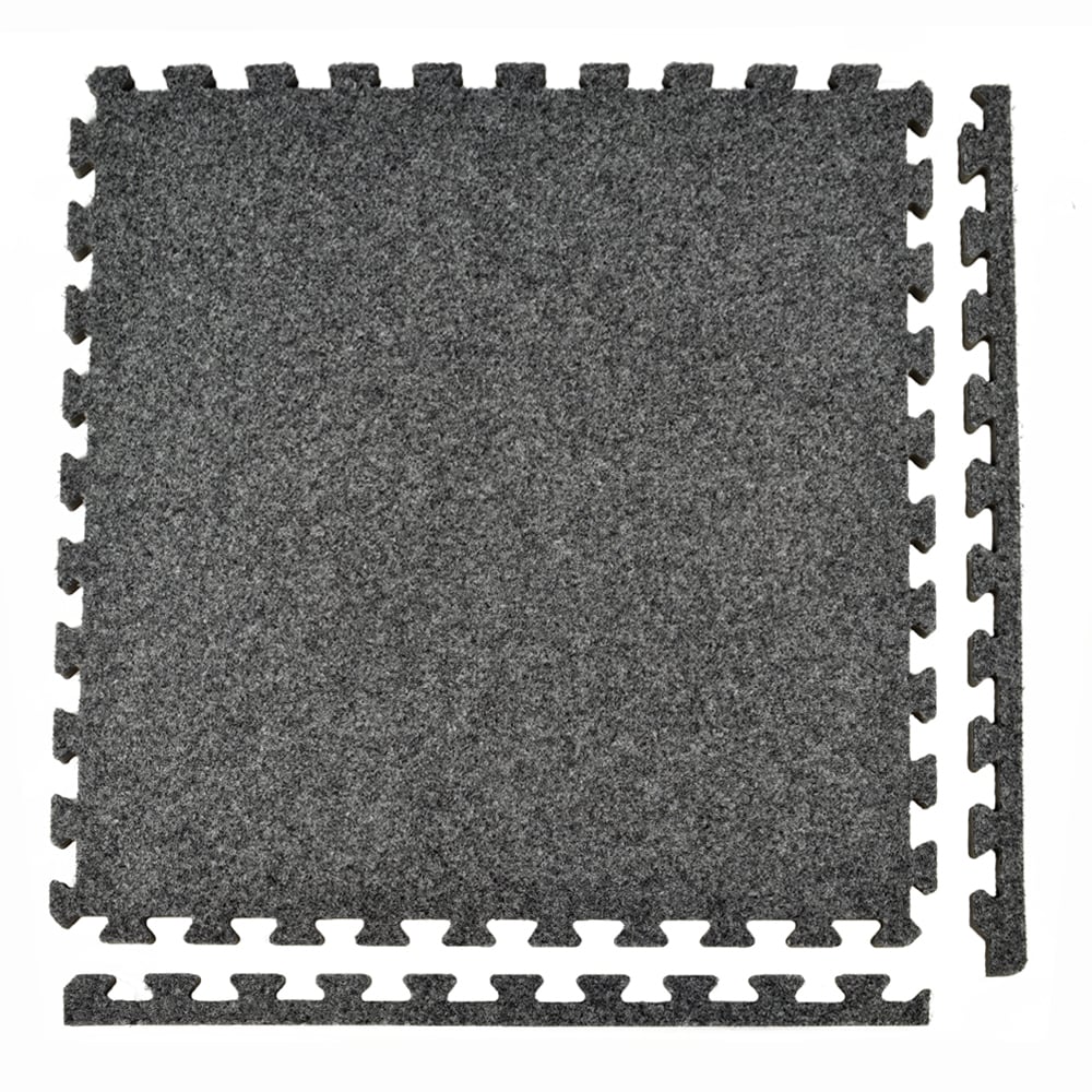 Greatmats Royal Carpet 24 In X Dark Gray Tabs Indoor Tile 58 Sq Ft The Department At Lowes Com