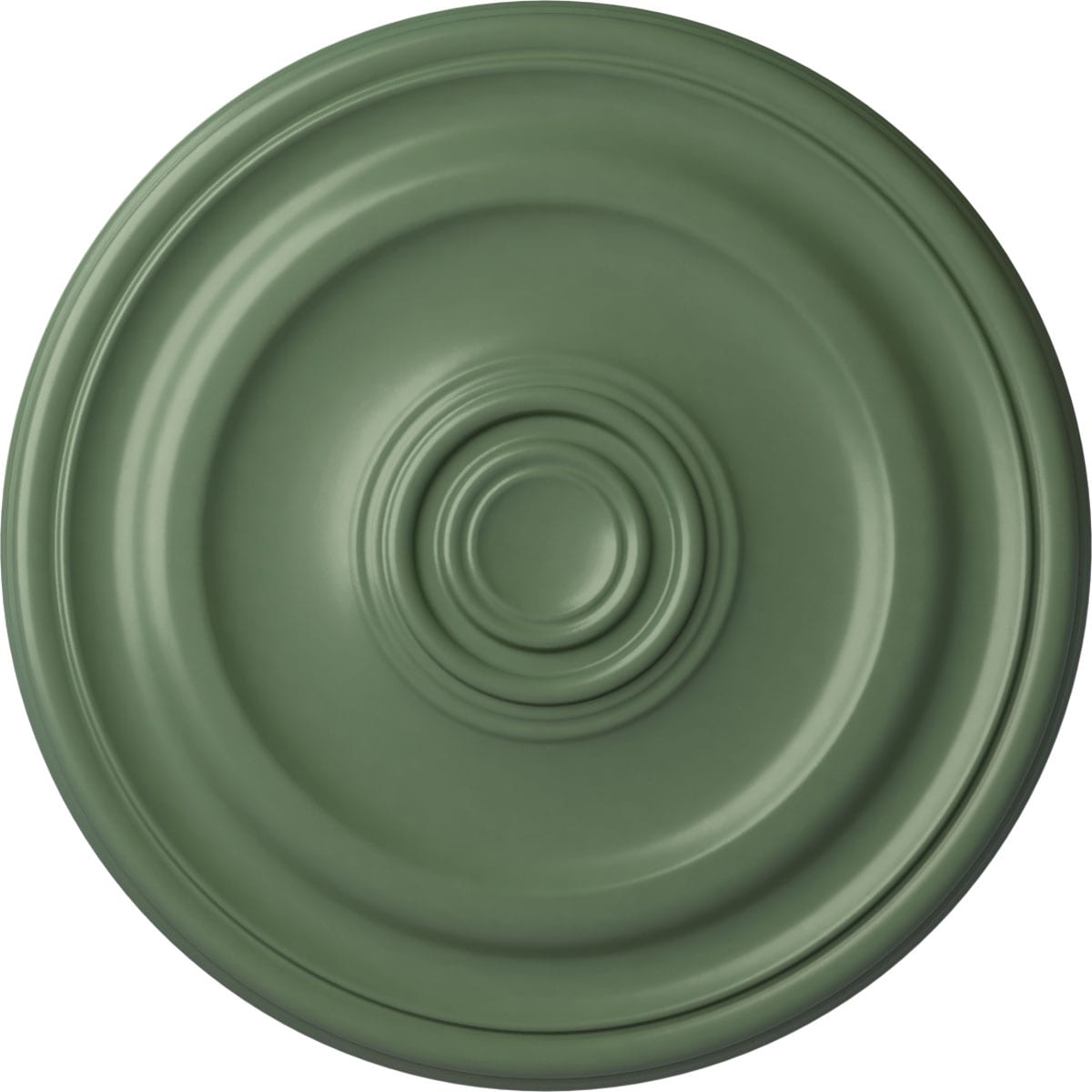 Ekena Millwork CM15DEAGF Devon 15.75-in W x 15.75-in L Painted Athenian Green Polyurethane Whole Ceiling Medallion