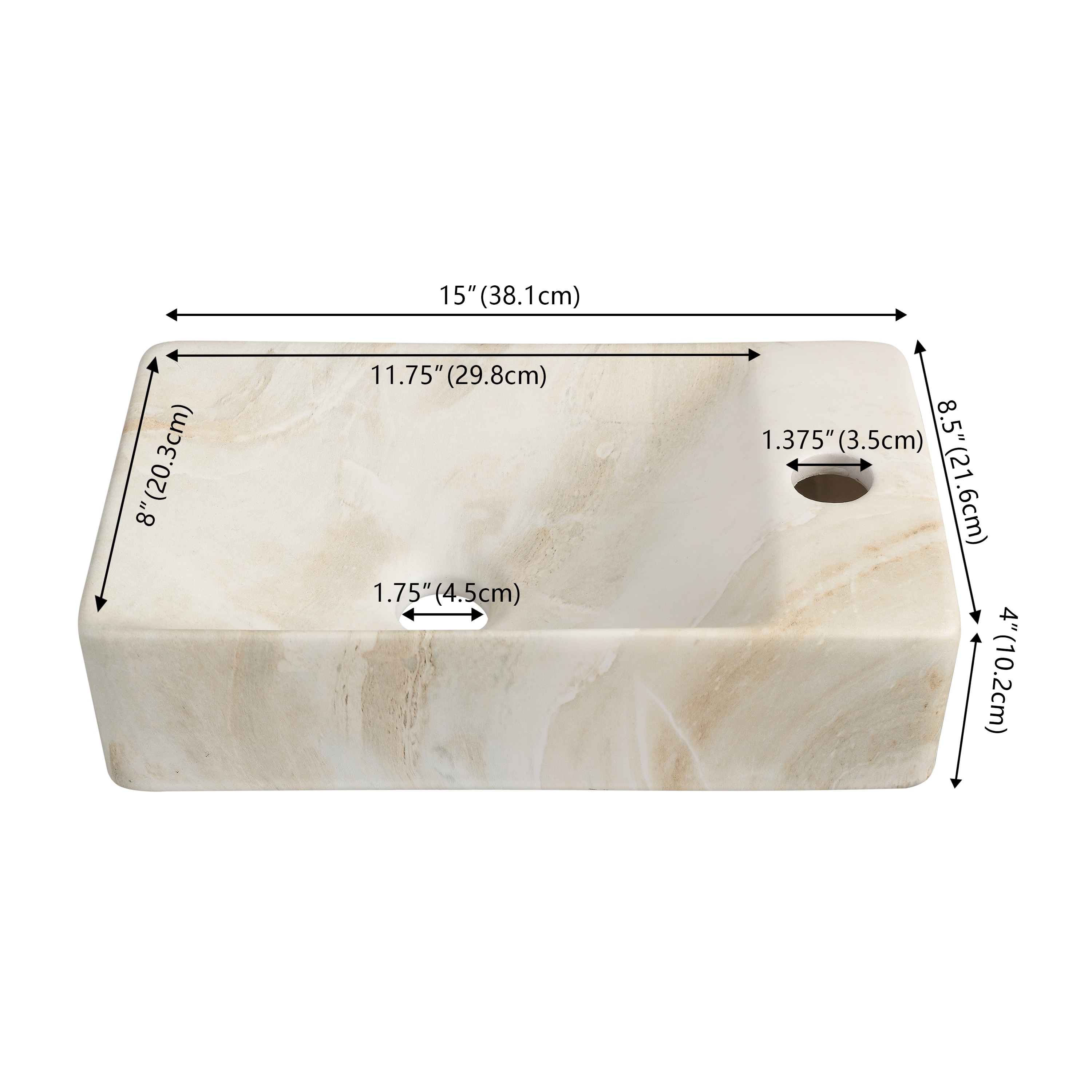 JONATHAN  Y SNK1004D-R Bath-Sink - View #3