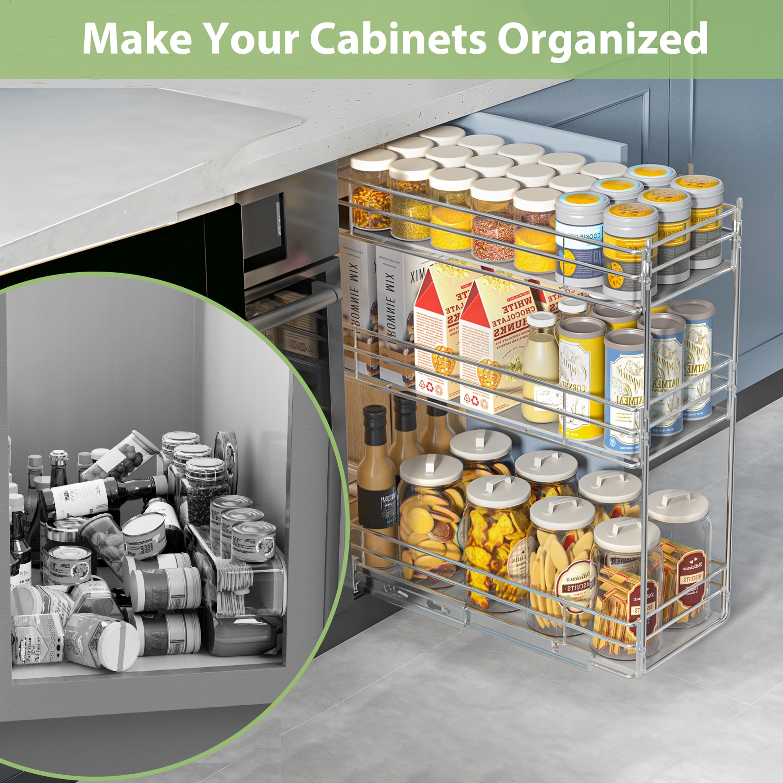 LOVMOR 3TIER-SPICESHUXIAN-7 Pull-Out-Cabinet-Baskets - View #5