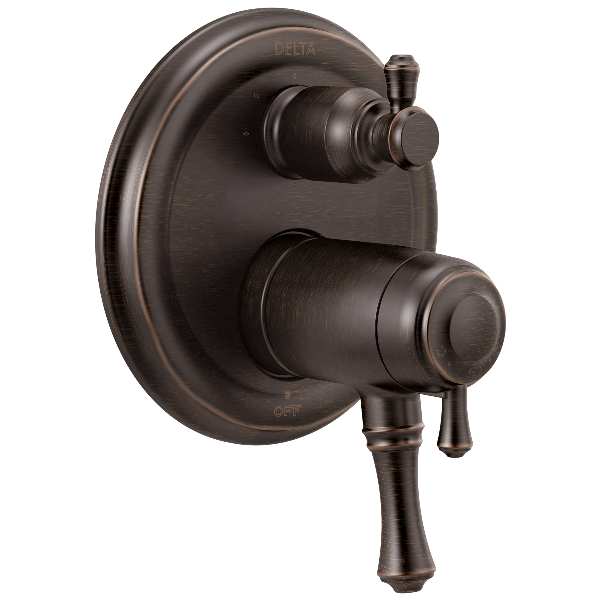Delta T27T897-RB Cassidy Venetian Bronze 4.75-Inches Universal Bathtub/Shower Shower mixer 0.5-Inches -ID