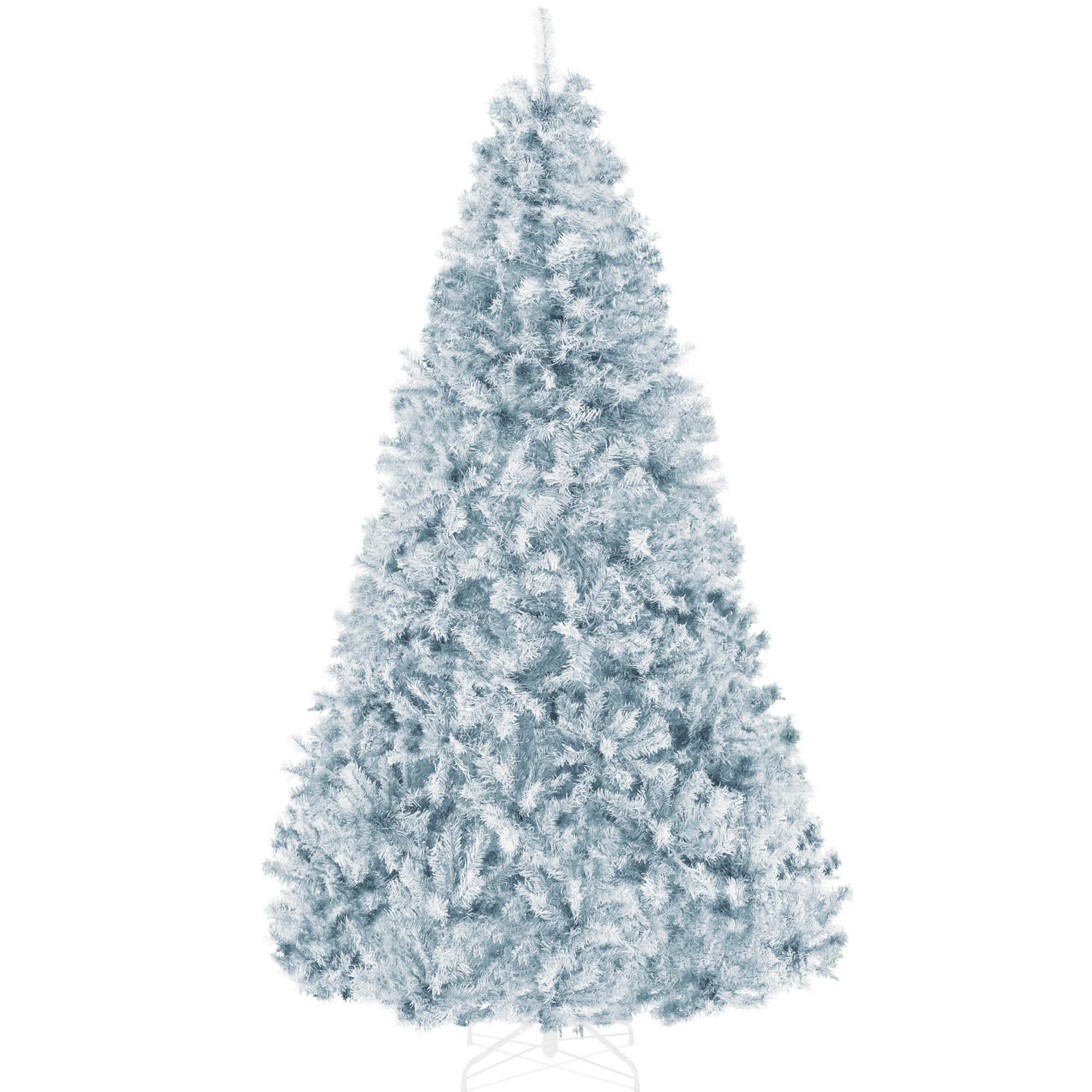 Best Choice Products SKY10654 Artificial Christmas Tree Premium Unlit Pine Design Dense Branches  w/Easy Assembly - Ice Blue