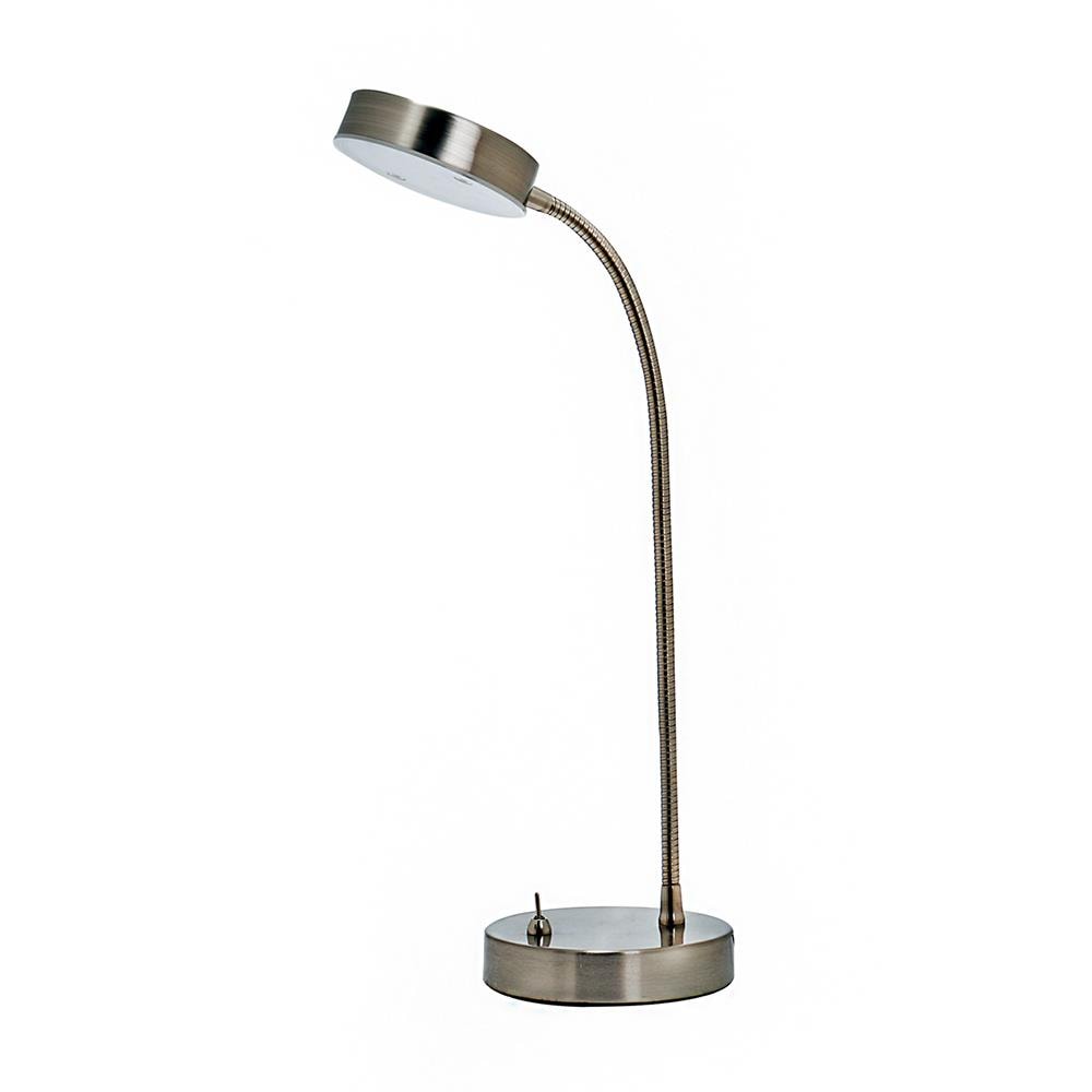 Swing Arm Desk Lamp With Metal Shade, Flexible Arm Table Lamp