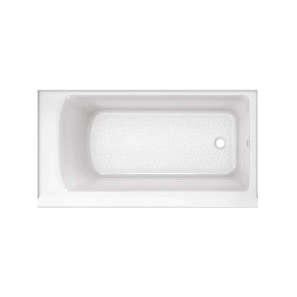 Aspirations 60'' White Acrylic Alcove Bathtub with Right Drain