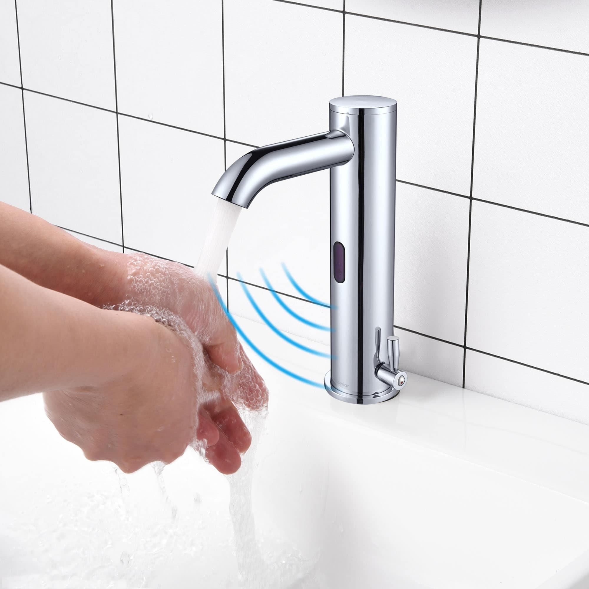 Yescom 81FH1030-6712-CHR-LO Automatic Sensor Bathroom Faucet Touchless Above Counter Sink Mixer