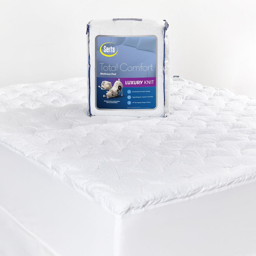 Serta 1-in D Polyester Queen Mattress Cover in the Mattress Covers