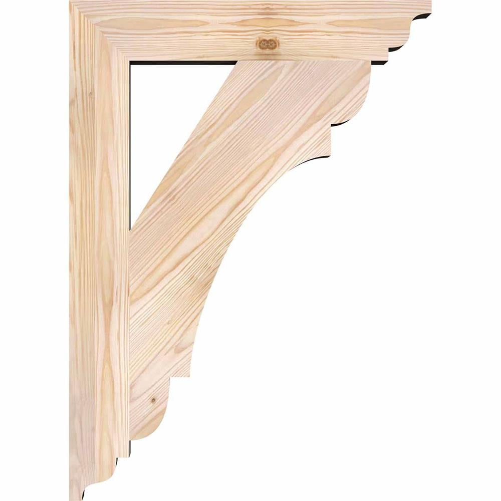 Ekena Millwork BKT04X22X30OLY01SDF Exterior-Brackets-Braces - View #3
