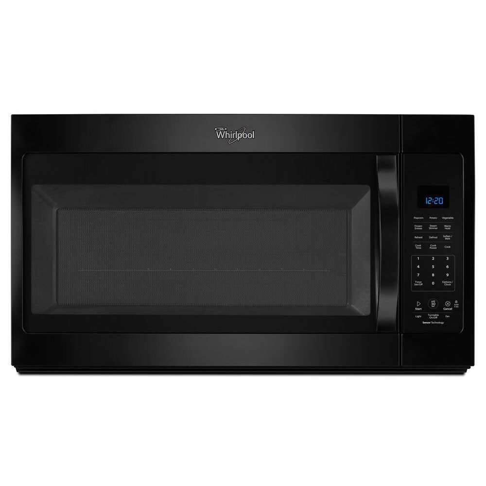 Whirlpool WMH32519FB 1.9-cu ft 1000-Watt Over-the-Range Microwave with Sensor Cooking (Black)
