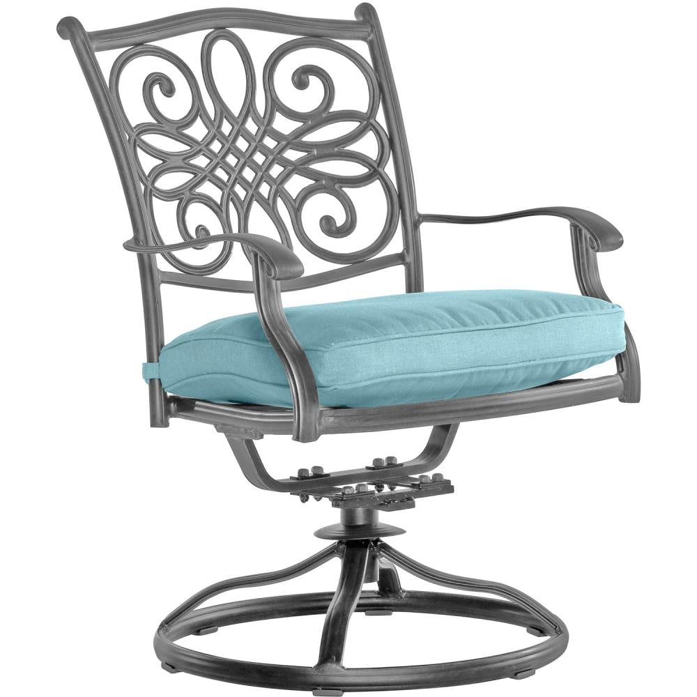 Hanover TRADDNG9PCSW8-BLU Patio-Dining-Sets - View #3