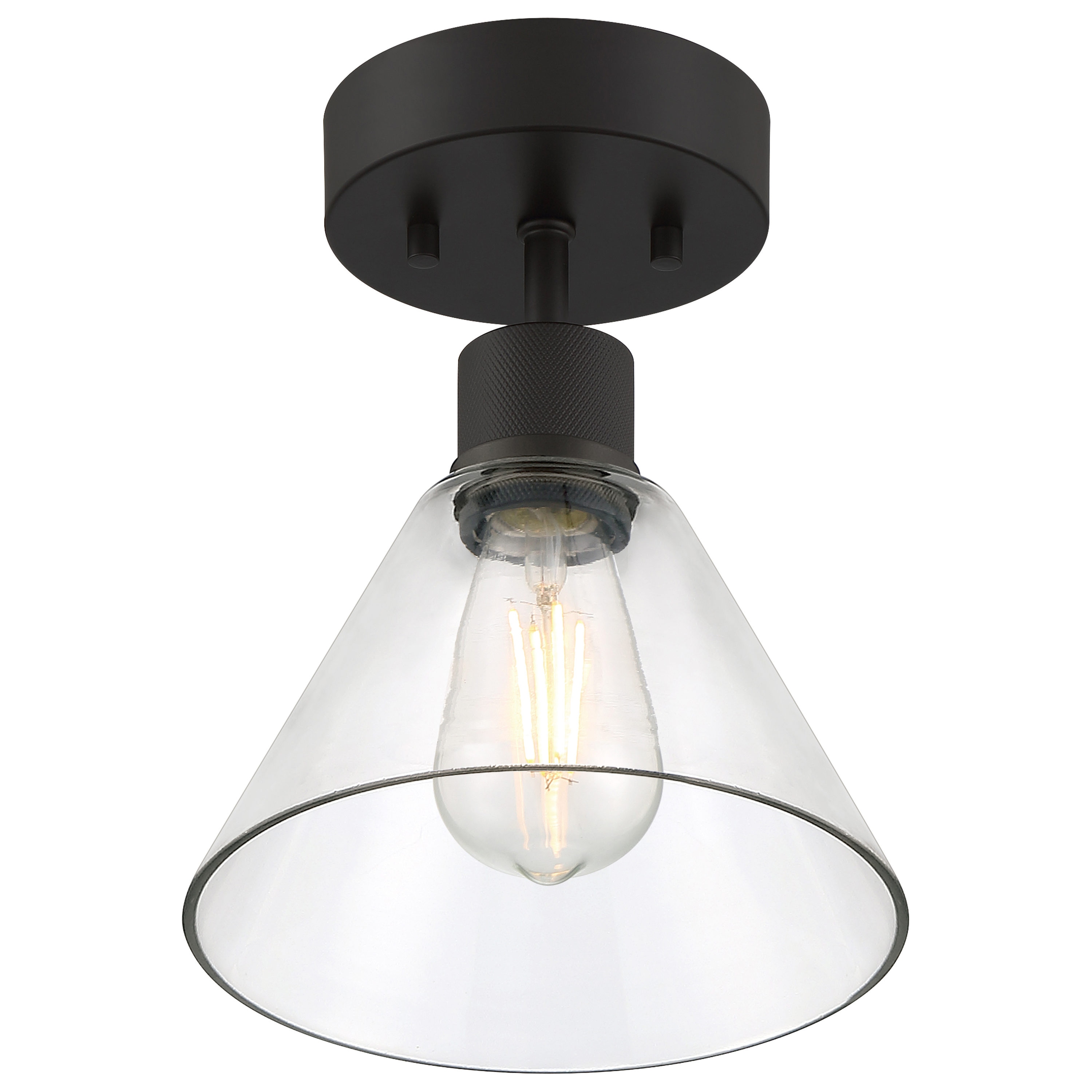 Access Lighting 63146LEDDLP-MBL/CLR flushmounts - View #3
