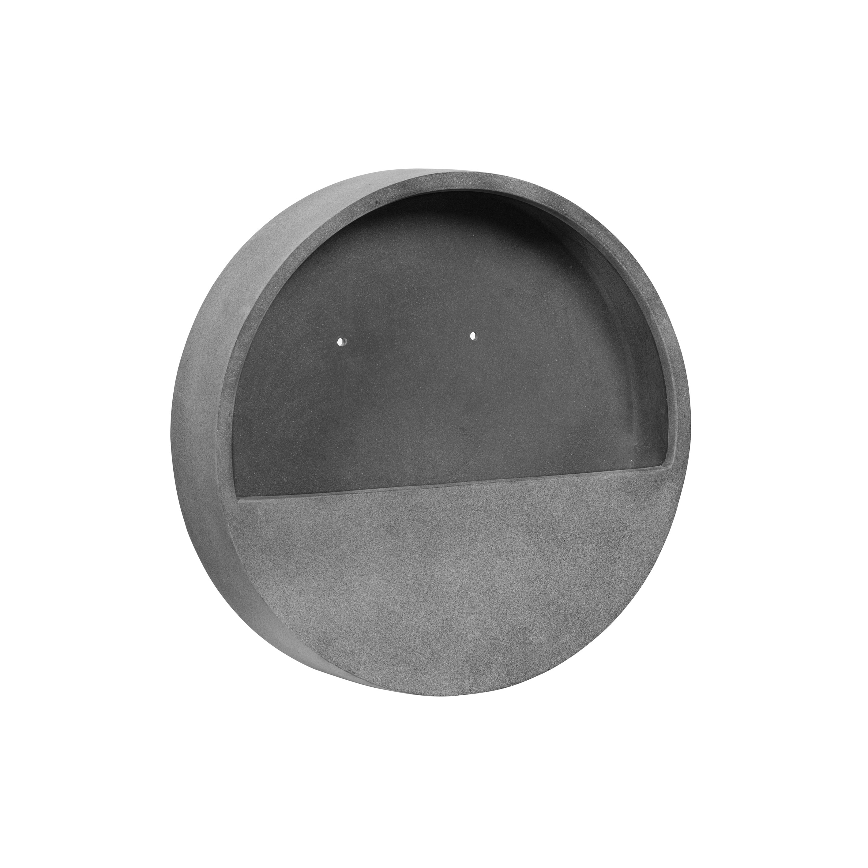Pottery Pots E1390W-30-03 Round 3.5-in W Small Gray Stone Contemporary/Modern Indoor/Outdoor Hanging planter