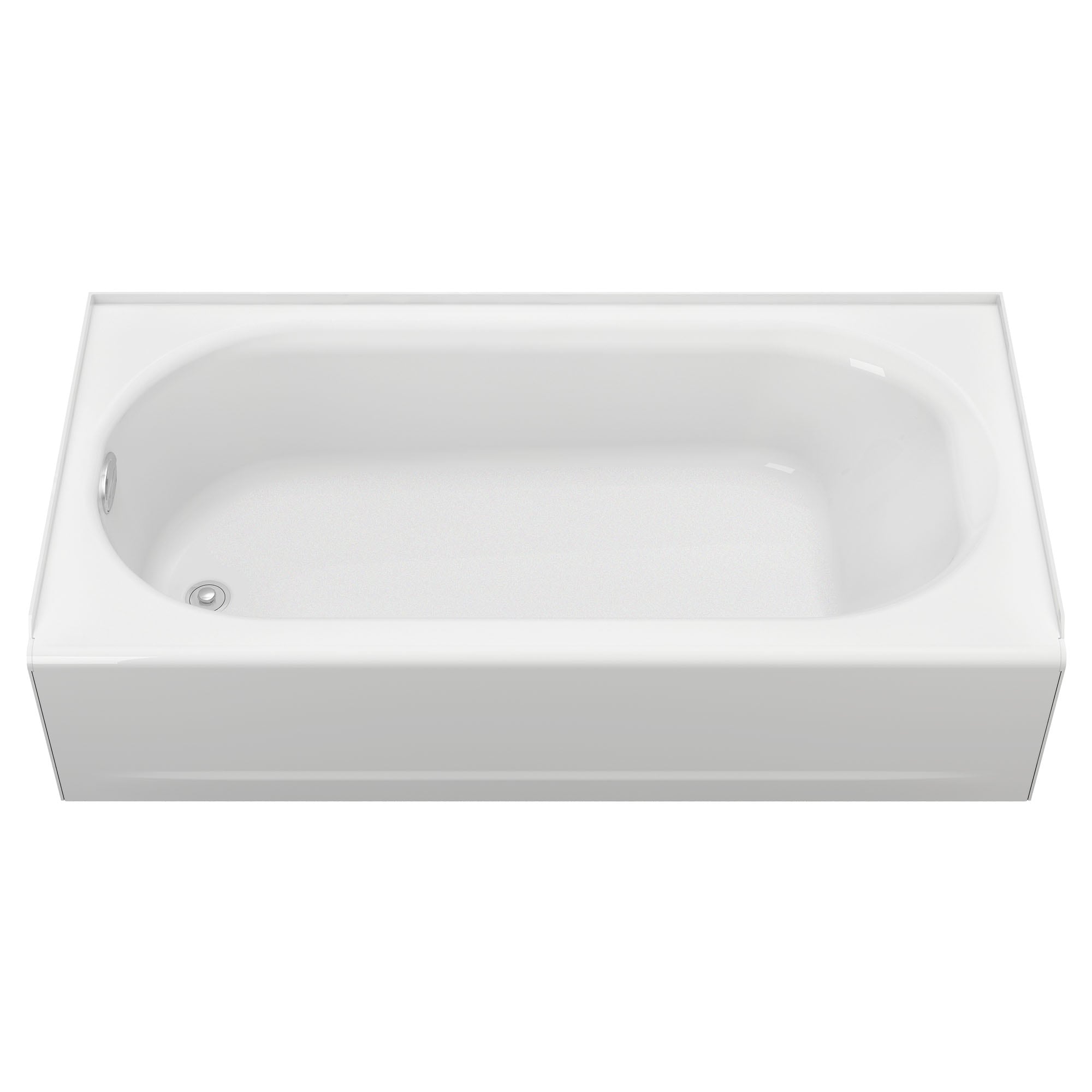 Princeton 60'' White Cast Iron Alcove Soaking Bathtub