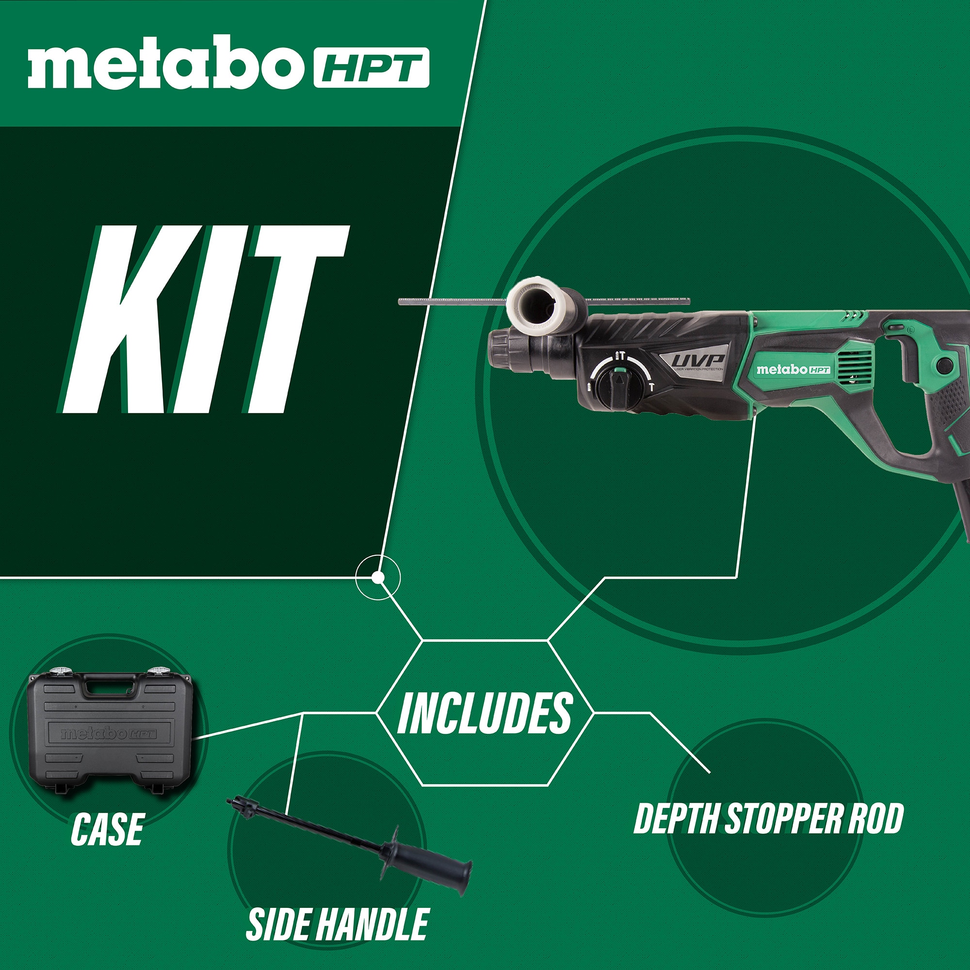 Metabo HPT 8-Amp 1-1/8-in Sds-plus Corded Rotary Hammer Drill DH28PFYM Metabo HPT 8-Amp 1-1/8-in Sds-plus Corded Rotary Hammer Drill DH28PFYM Sansujyuku sansujyuku.com