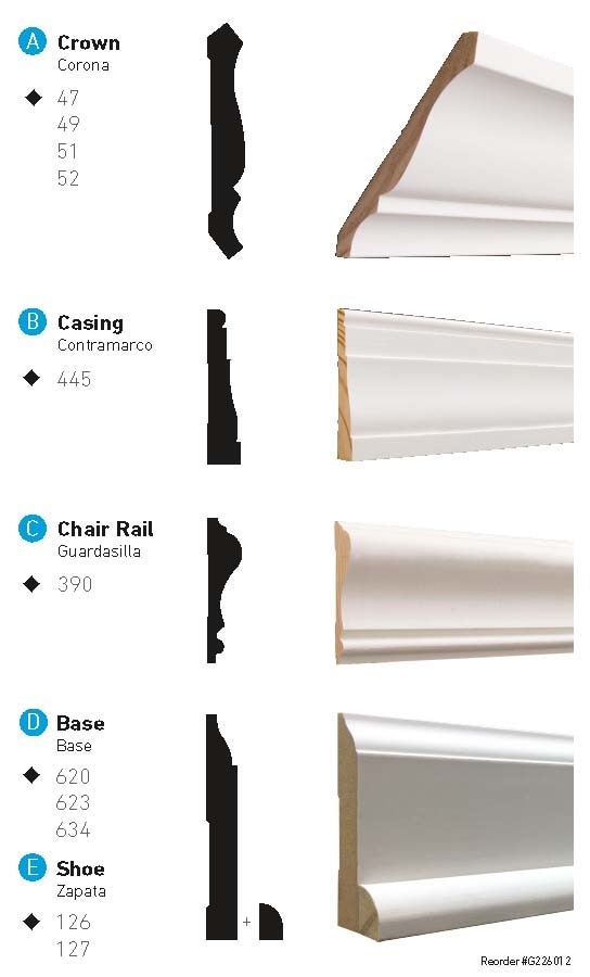 RELIABILT 9/16-in x 4-1/4-in x 12-ft Traditional Primed Pine 620 ...