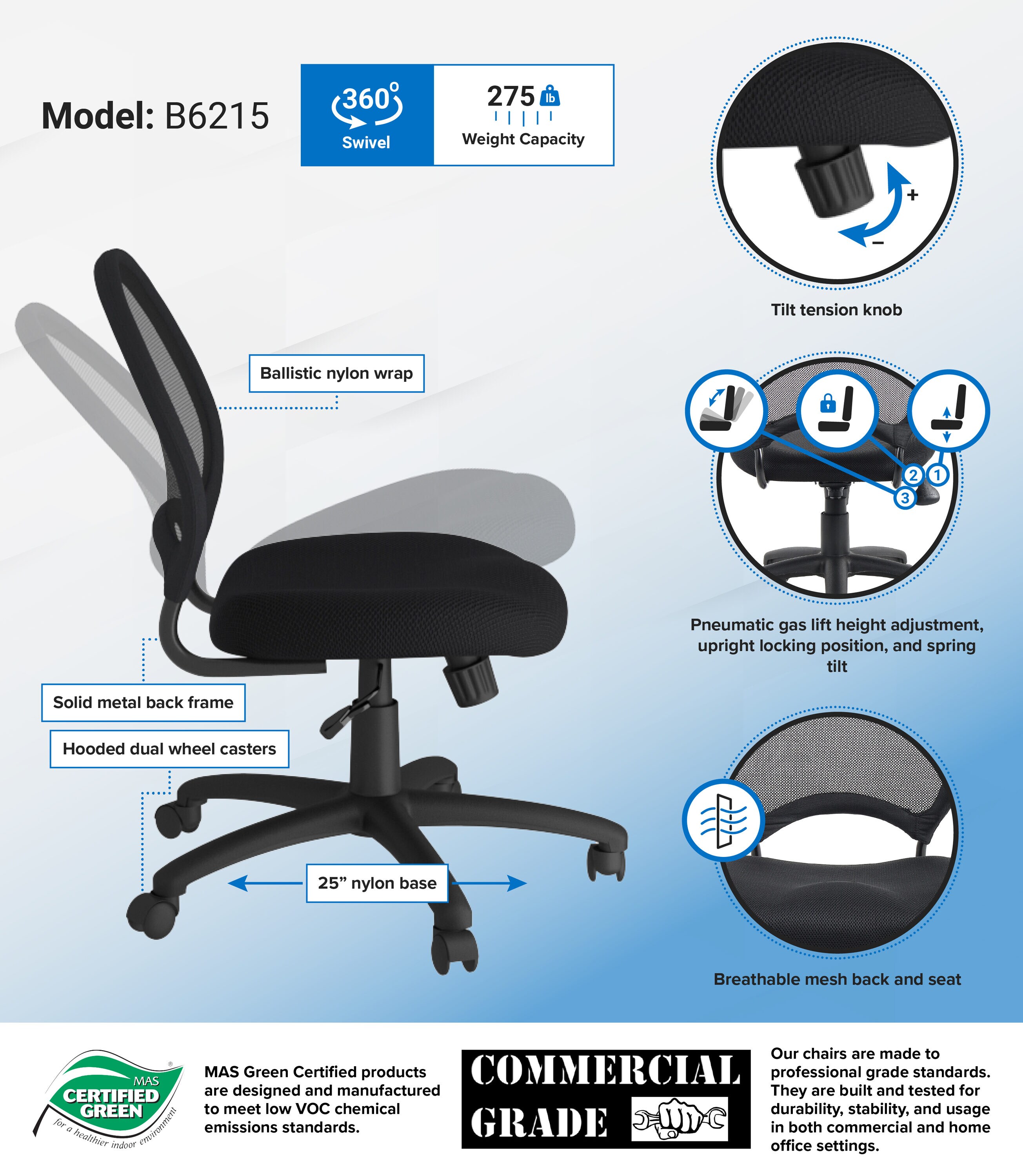 Boss Office Products B6215 Office-Chairs - View #7