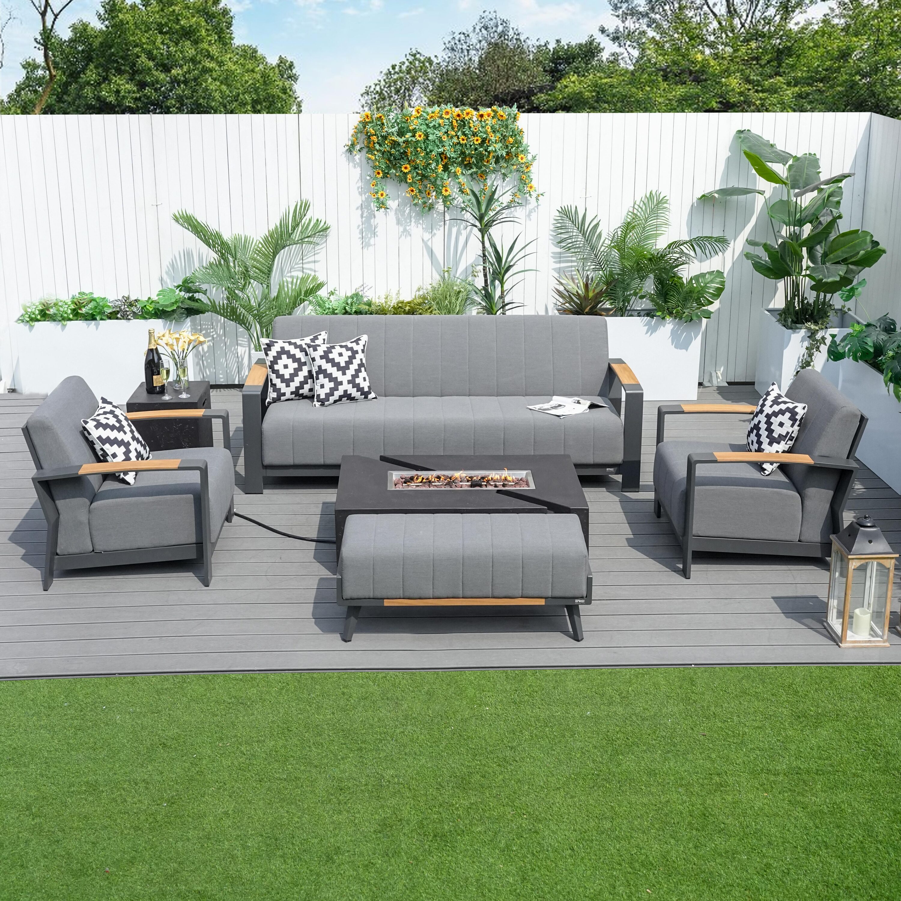 Direct Wicker DWG-2335G&24913BK Patio-Conversation-Sets - View #2