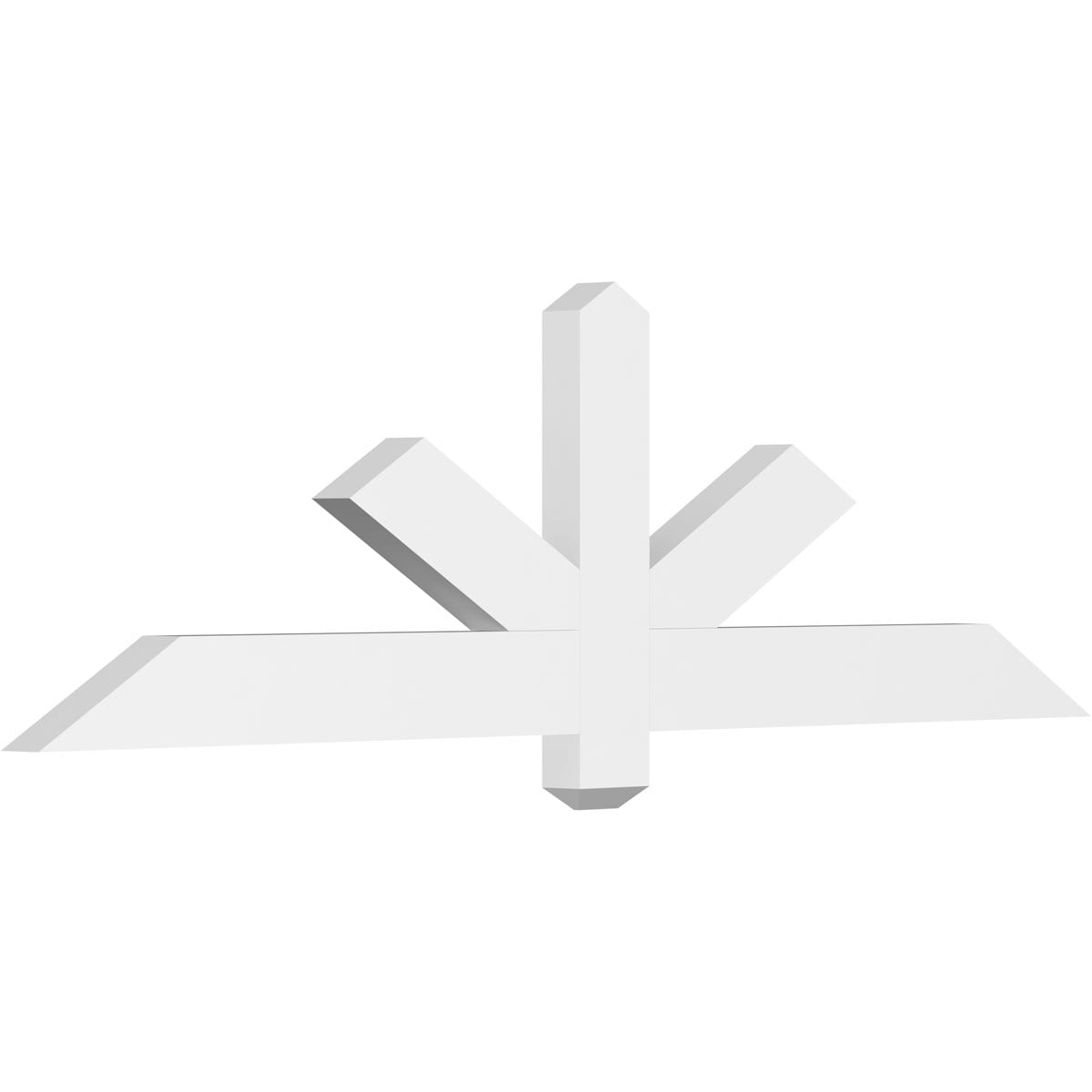 Ekena Millwork GBP060X18X0204KEN00 Kennewick White PVC Gable bracket