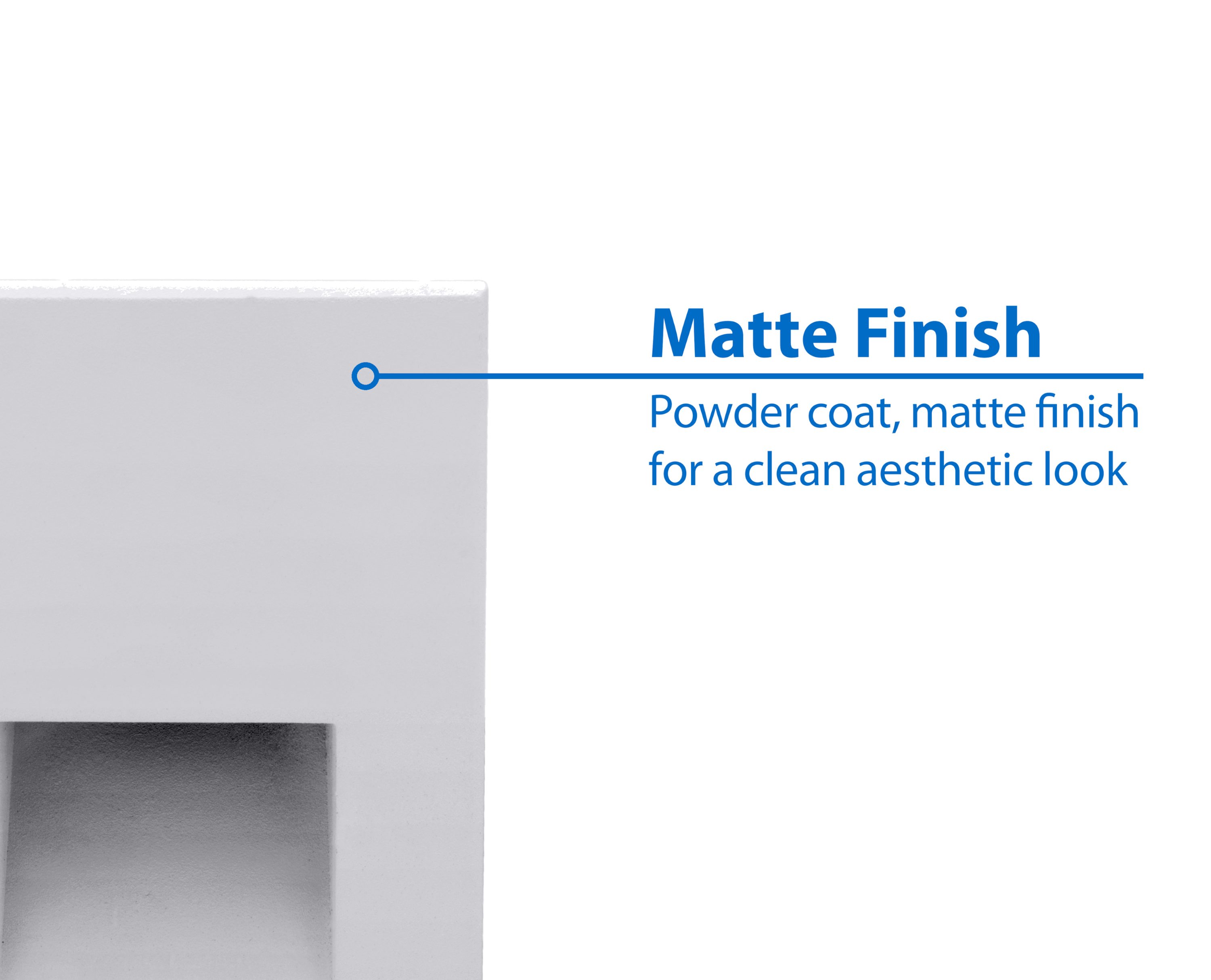 White Matte Aluminum LED Pathway Step Light