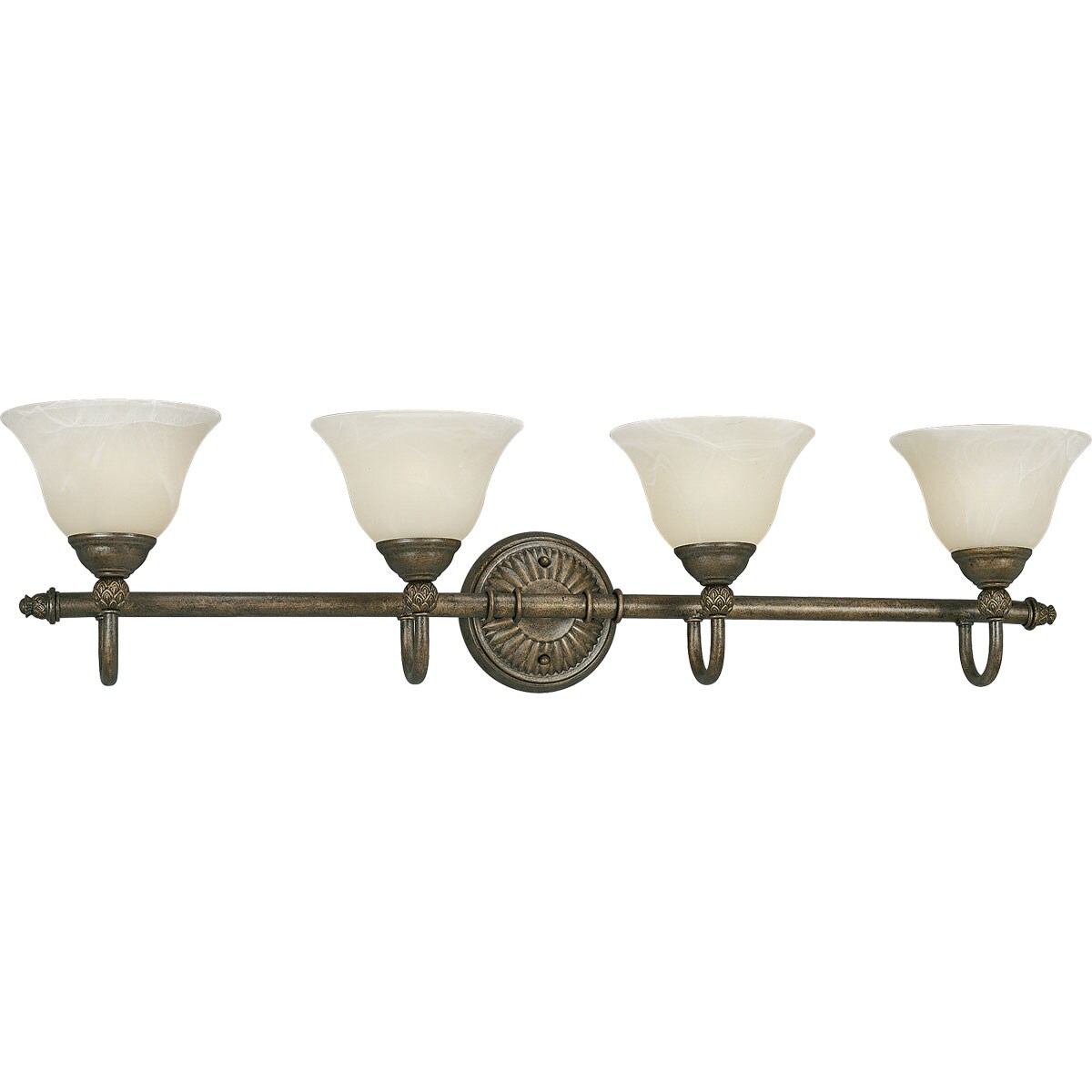 Progress Lighting P3207-86 Savannah 4-Light Burnished Chestnut Transitional Vanity Light