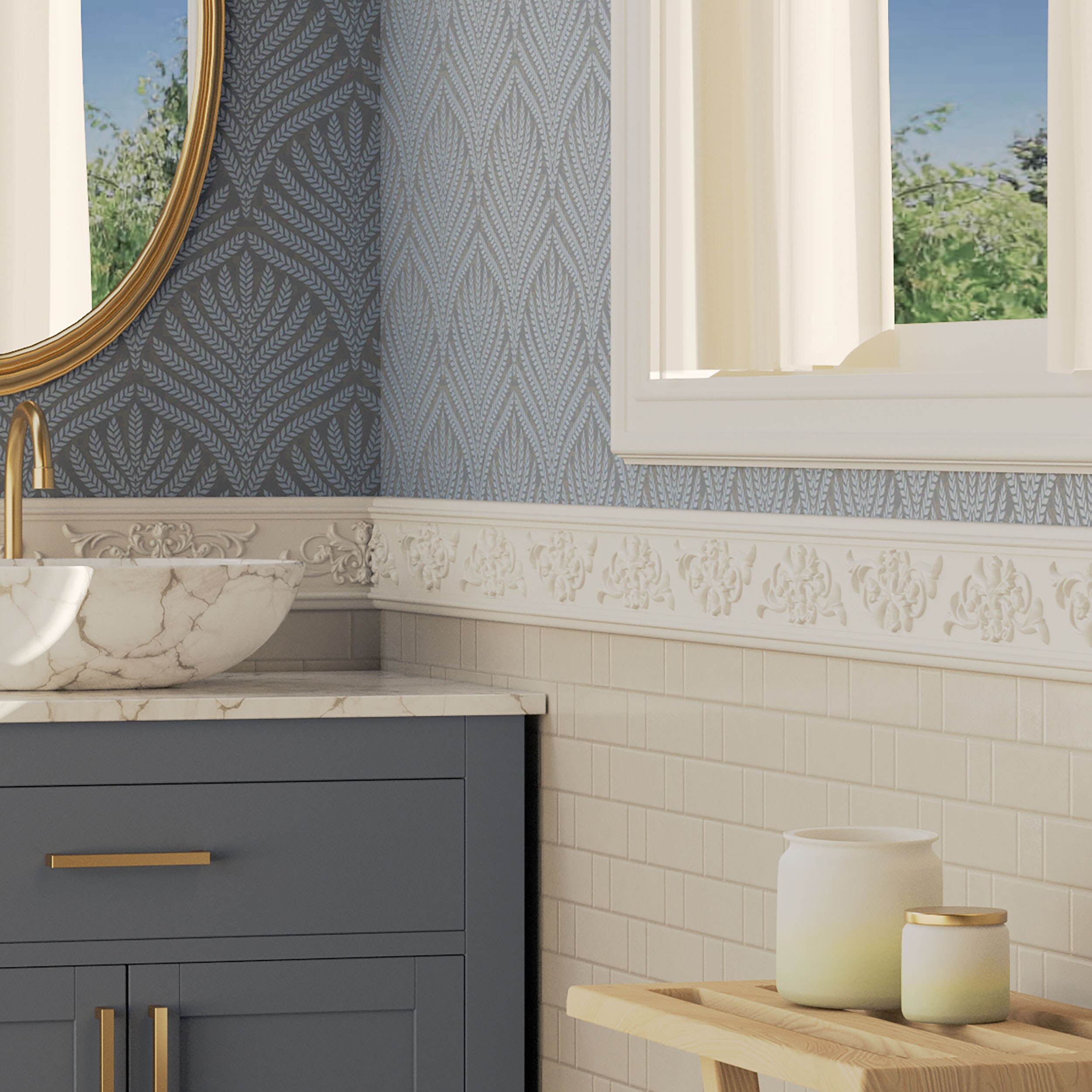 Ekena Millwork CHA04X00VE Chair-Rail-Moulding - View #7