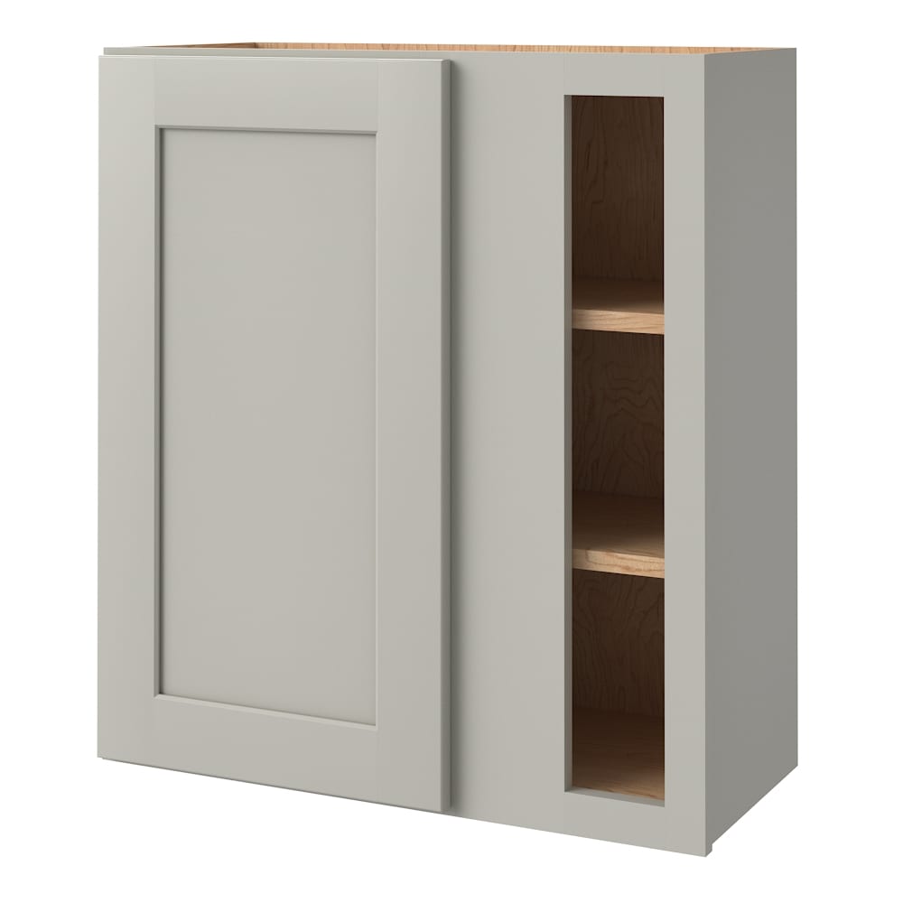 allen + roth 7270 Stonewall 27-in W x 30.125-in H x 12-in D Stone Blind Blind Corner wall Fully assembled Cabinet (Flat Panel Shaker)