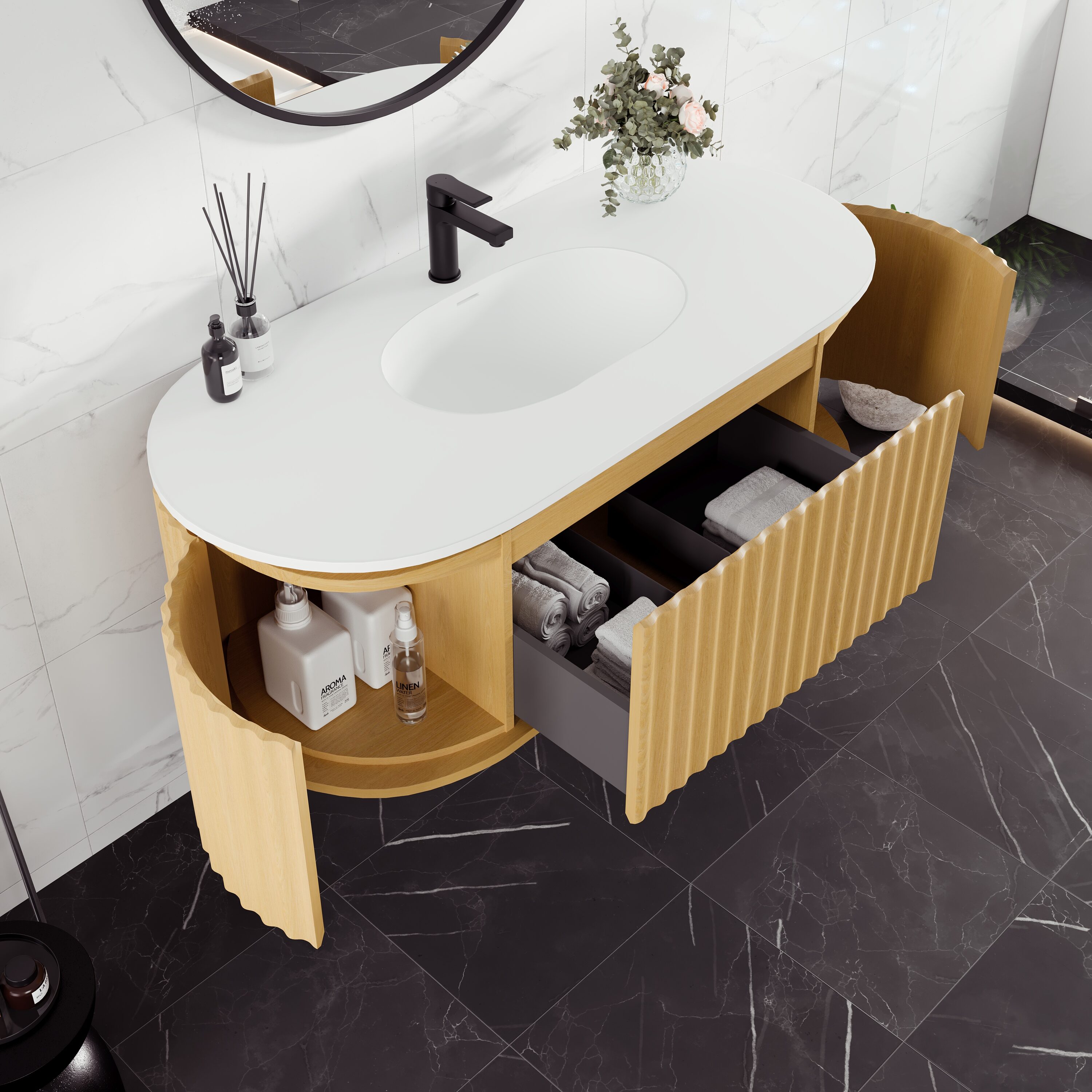 Eviva EVVN202-48OAK-WM Bath-Vanity-Combo - View #4