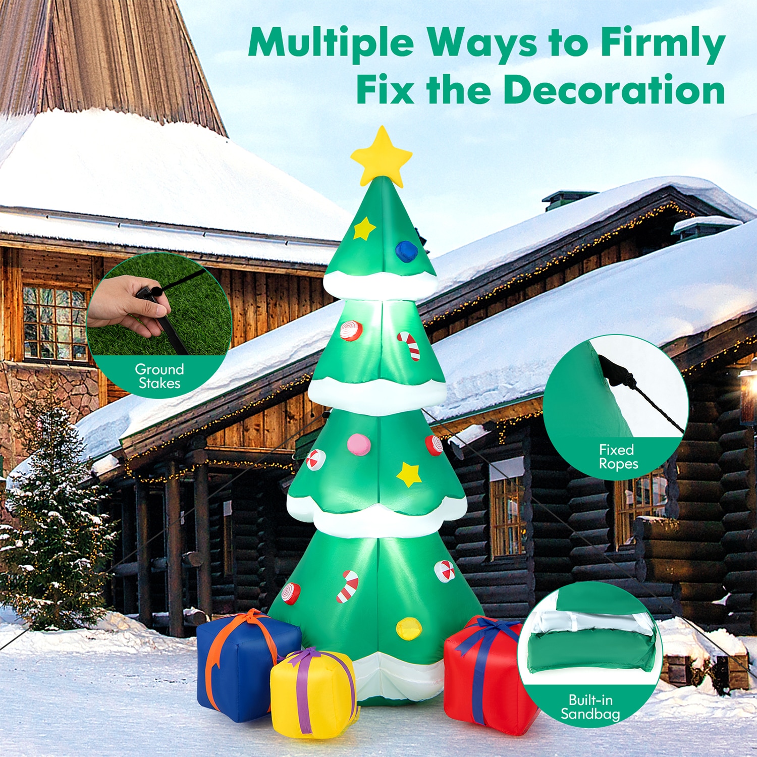 WELLFOR HYZ23978US Christmas-Inflatables - View #4