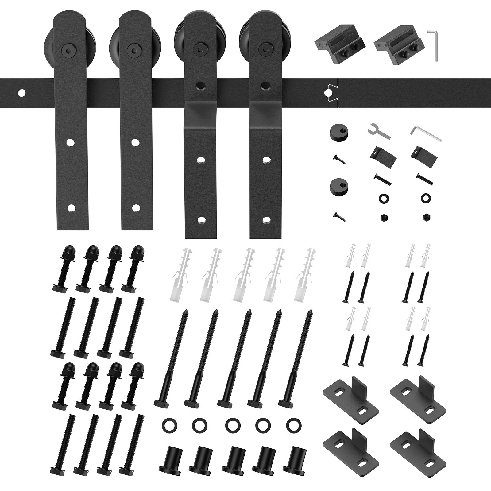 LOVMOR BP-7P5FT-I-2-DOUBLE Barn-Door-Roller-Kits - View #5