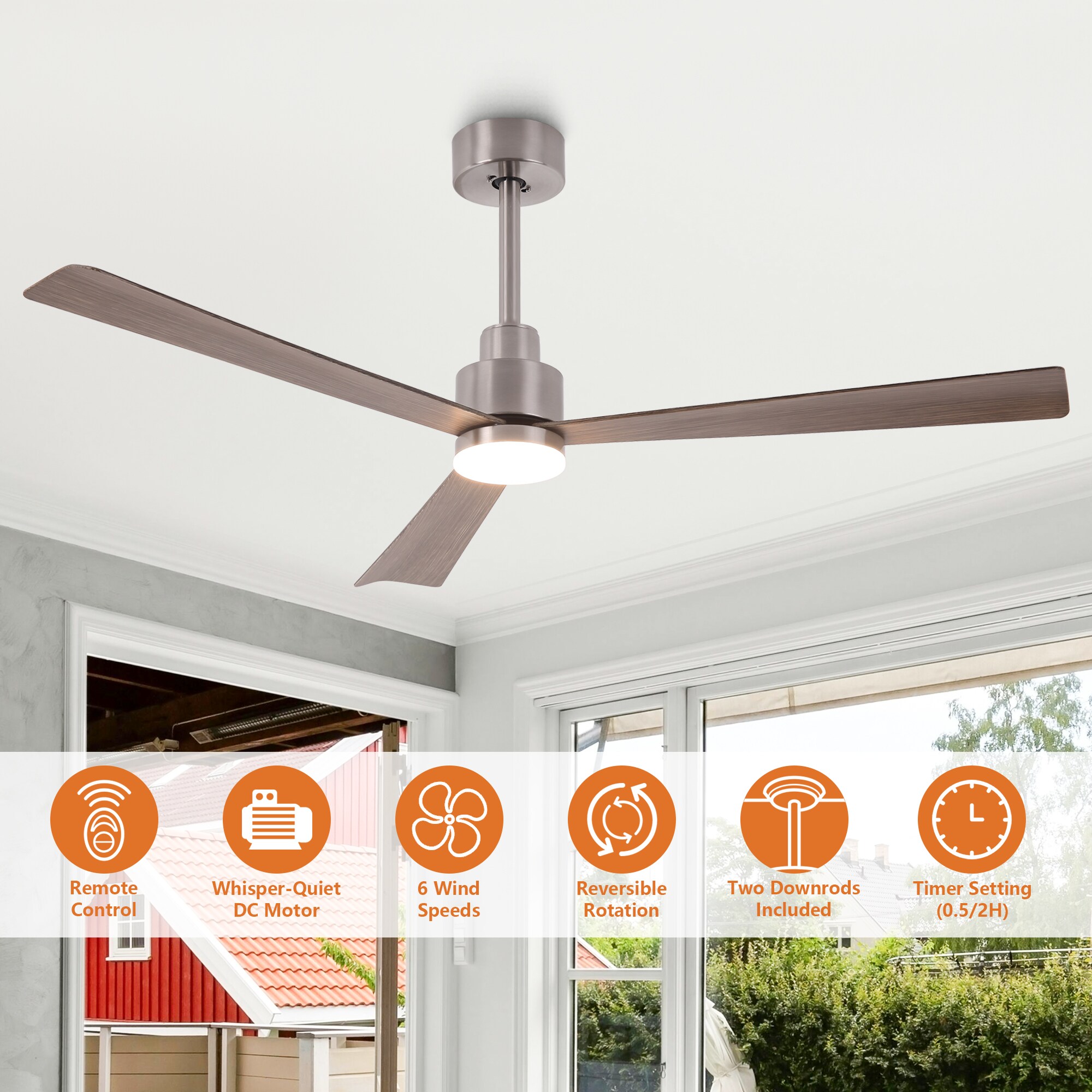 Parrot Uncle F6014SN Ceiling-Fans - View #5
