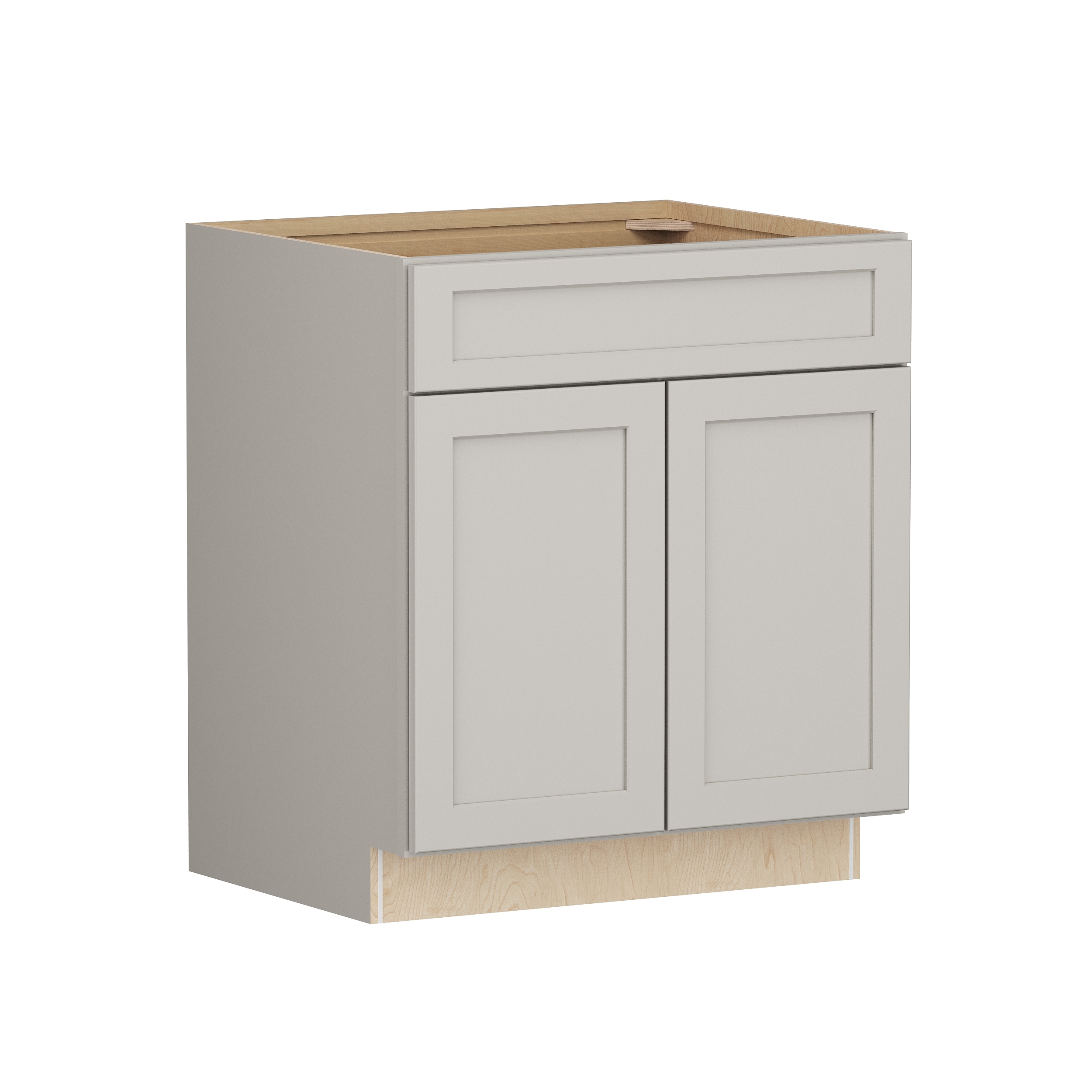 Shenandoah PRO Express SPE 90MYS-20784 Breckenridge 30-in W x 34.5-in H x 24-in D Stone Full Overlay Base Fully assembled Plywood Cabinet (Recessed Panel Shaker)