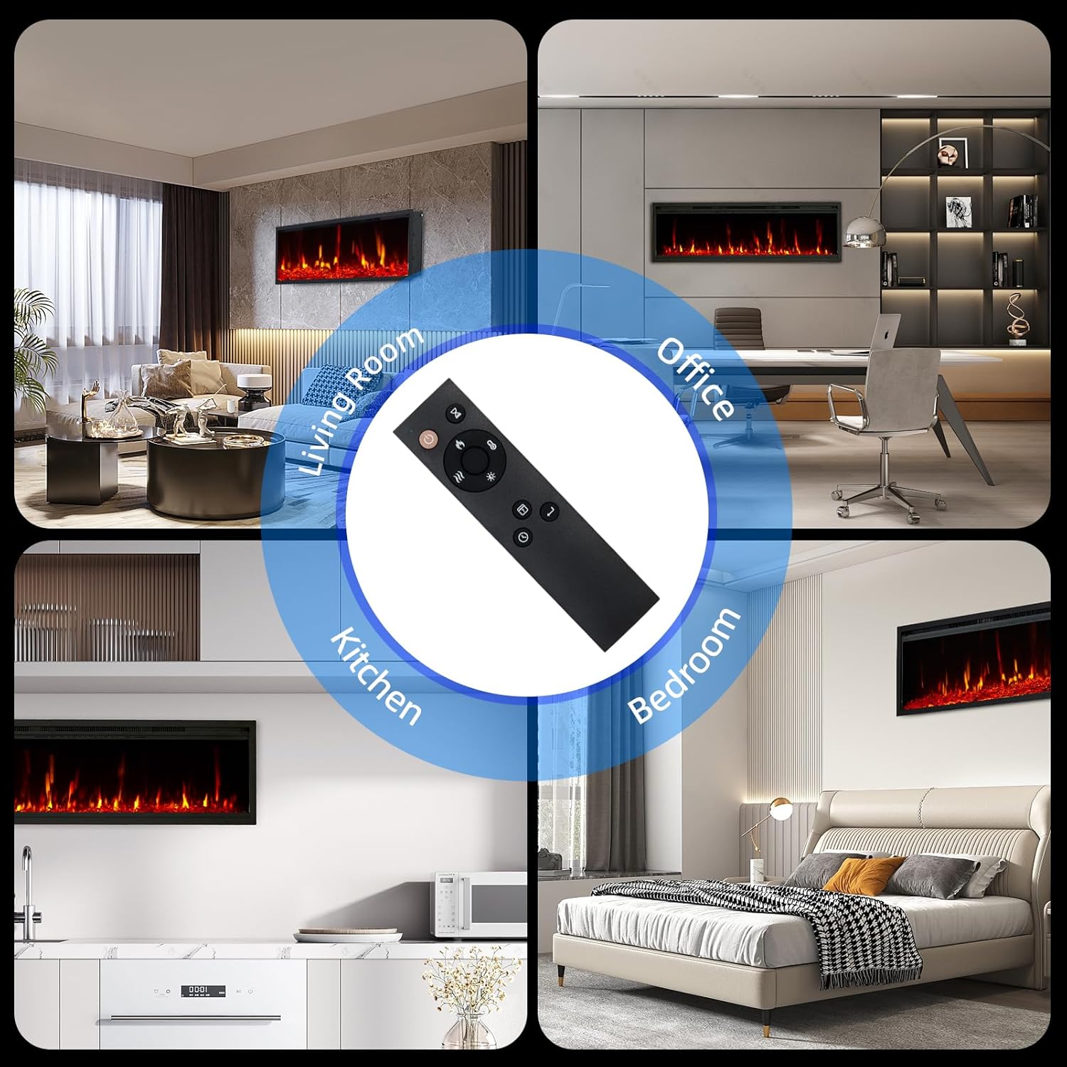 Qeetex QET-EF-JO806 Electric-Fireplaces - View #5