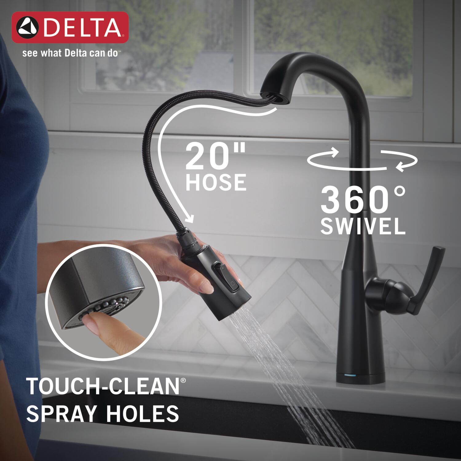 Delta 9176T-BL-DST Kitchen-Faucets - View #8