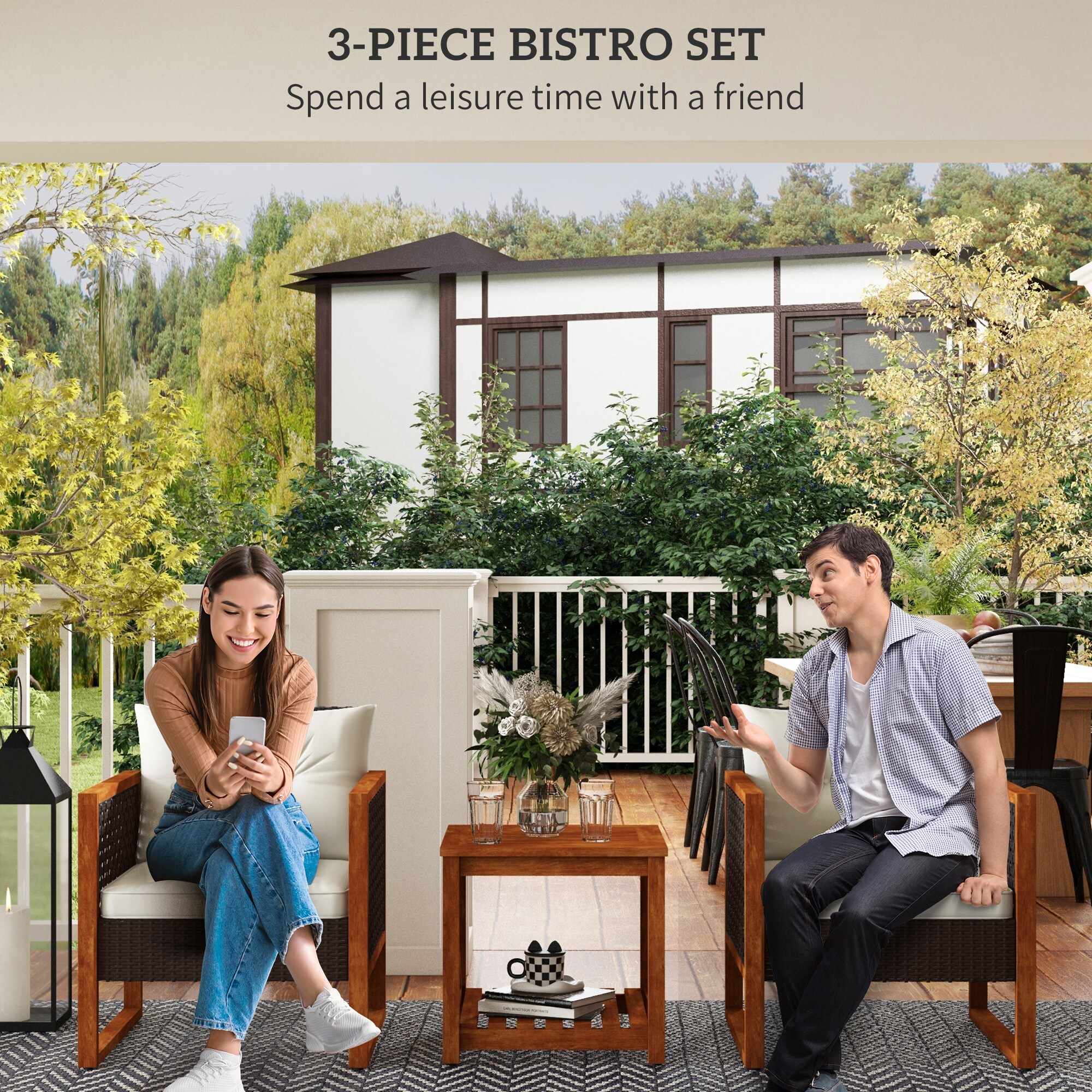 Outsunny 863-153V00BN Patio-Conversation-Sets - View #4