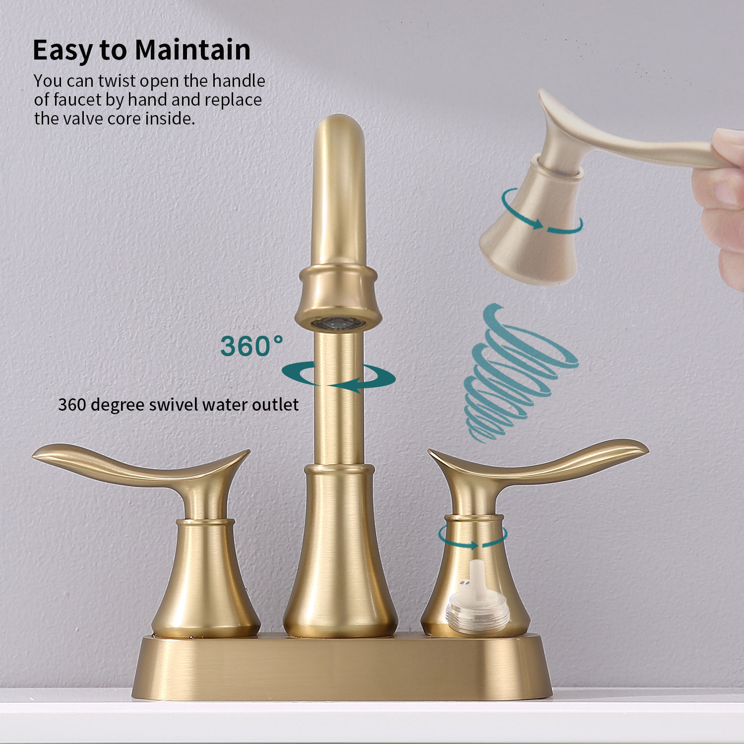 WELLFOR FH76556H-D Lavatory-Faucets - View #4