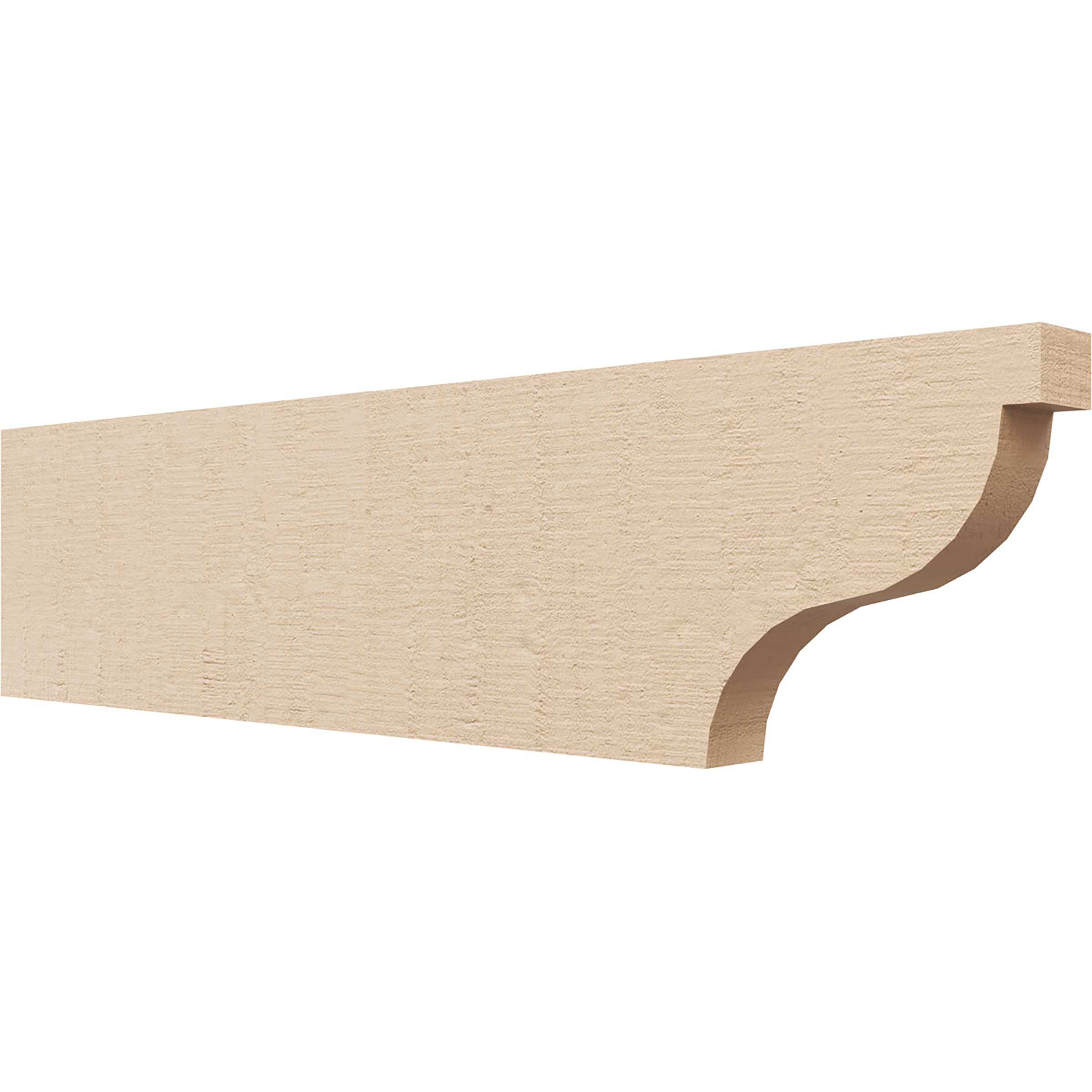Ekena Millwork RFTU02X08X32GARRCPR Garner Woodgrain 2-in x 8-in x 32-in Brown Urethane Standard bracket
