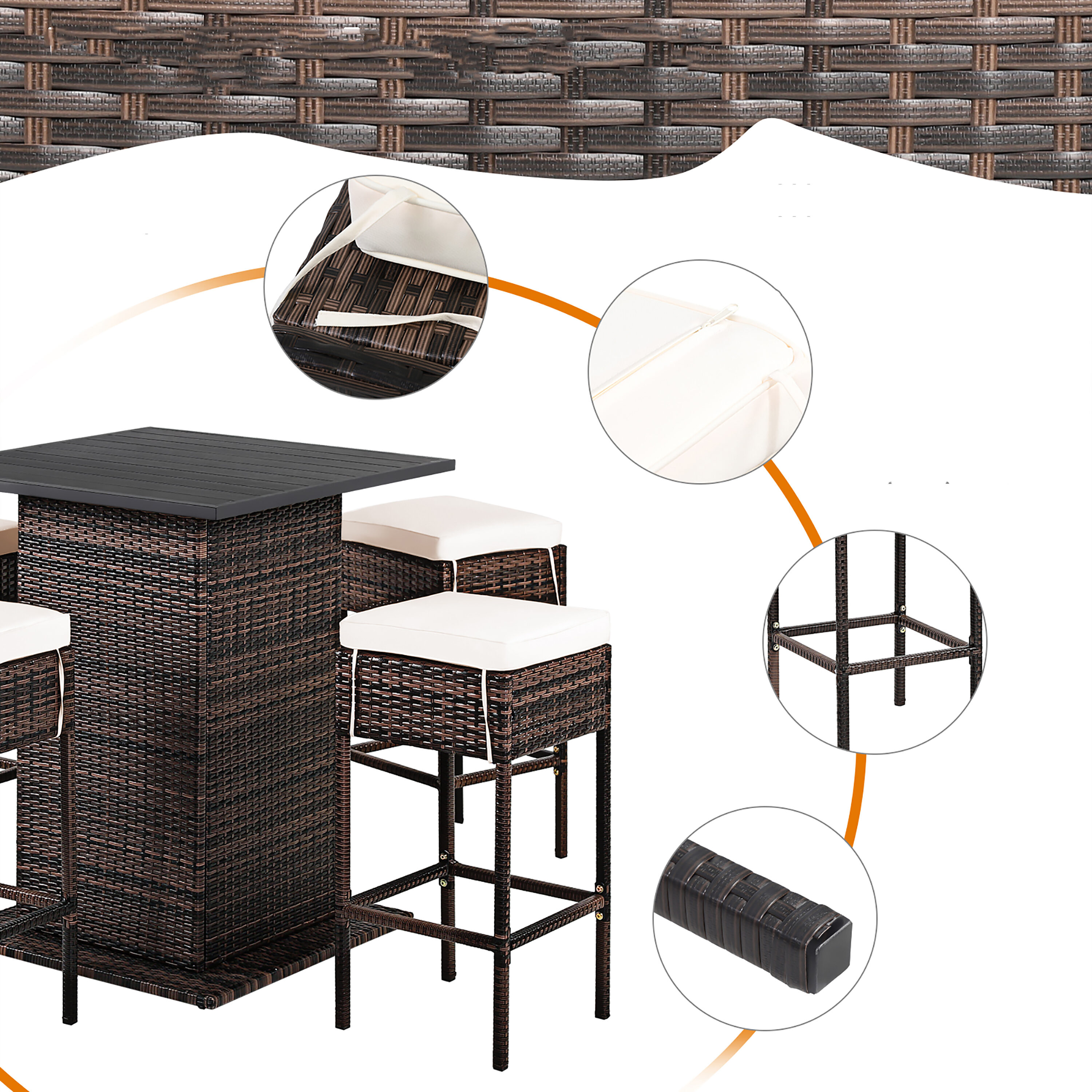 Costway HW68244+ Patio-Bars - View #3